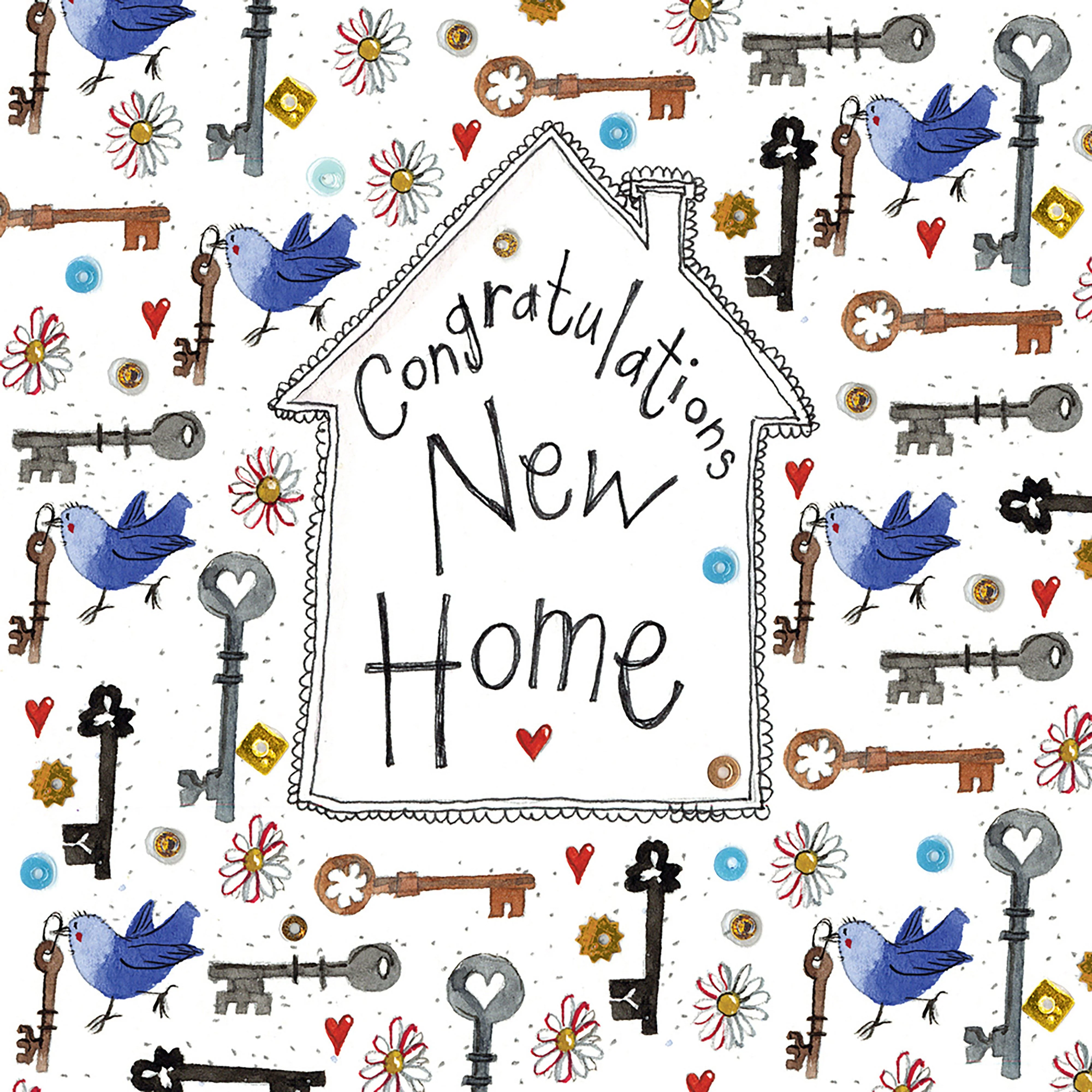 Little Sparkle Card Congratulations New Home - Image 2