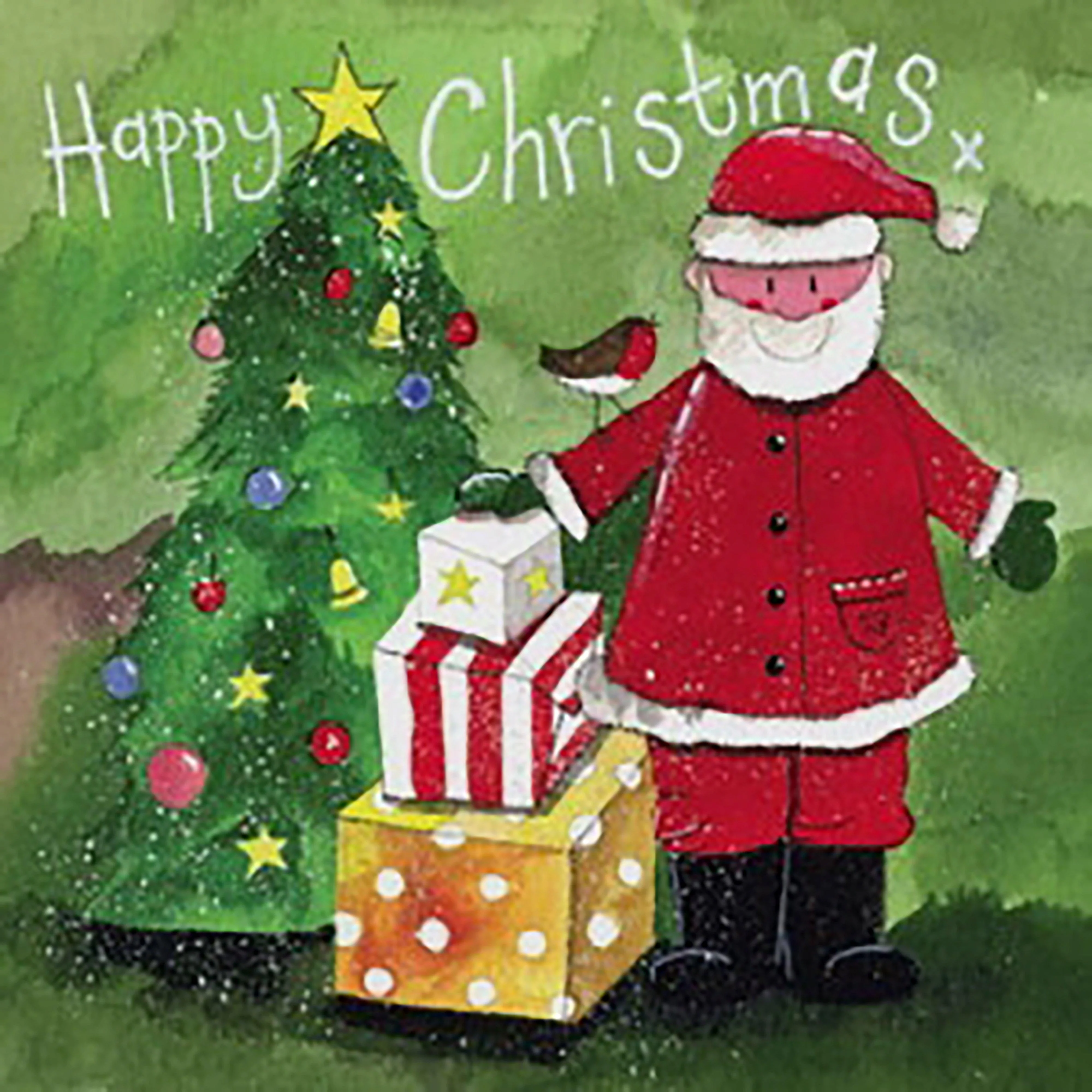 Medium Square Christmas Card 5 Pack Christmas Eve