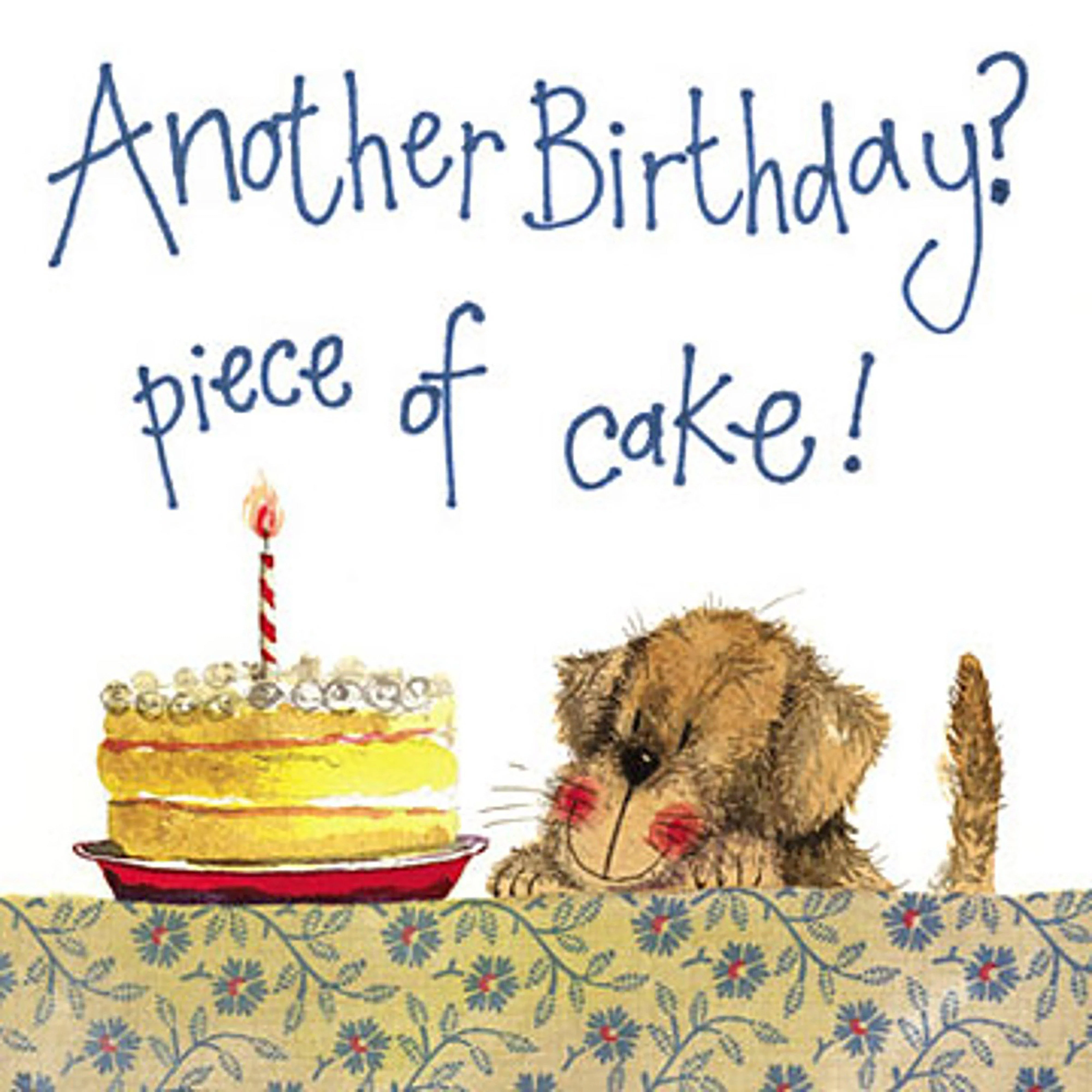 Piece of Cake Dog Birthday Card - Image 2