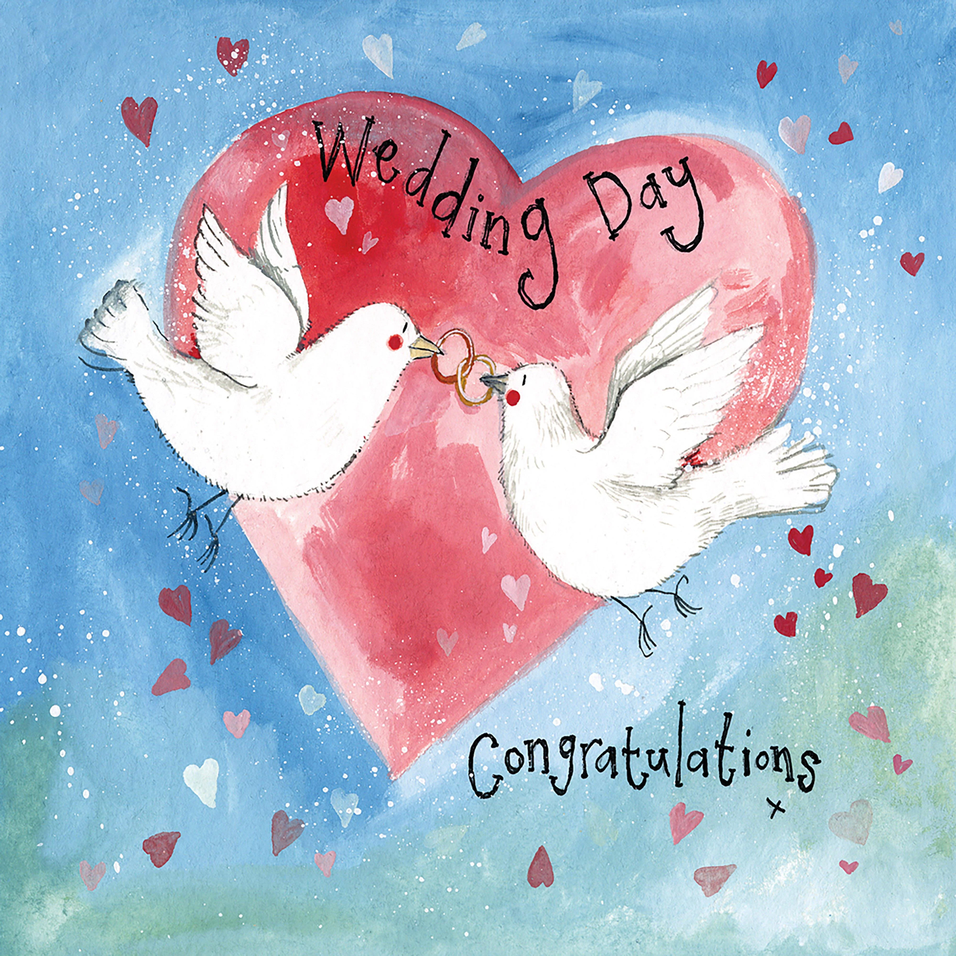 Wedding Card Doves - Image 2
