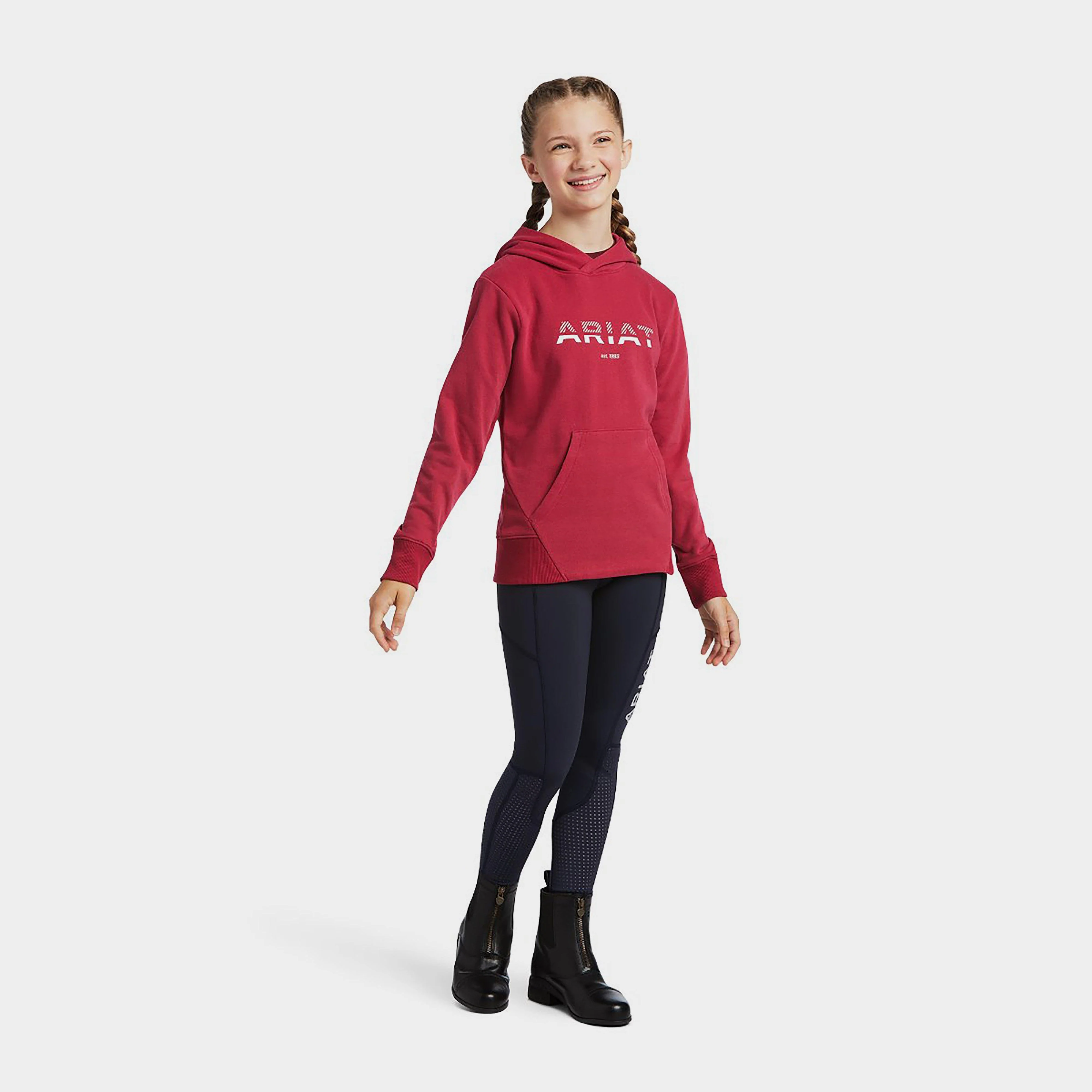 Childs 3D Logo Hoodie Redbud - Image 4