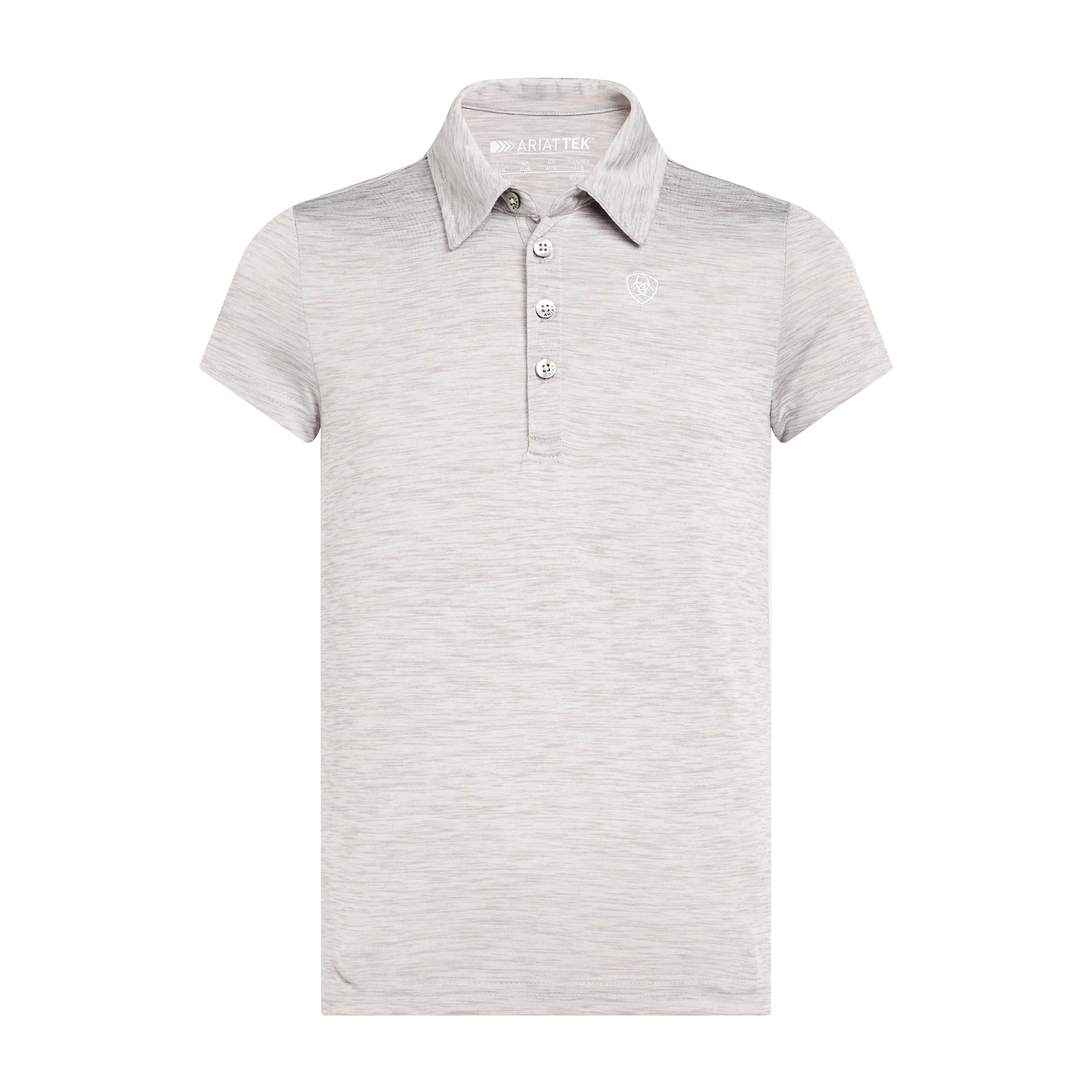 Childs Laguna Short Sleeved Polo Shirt Heather Grey - Image 5