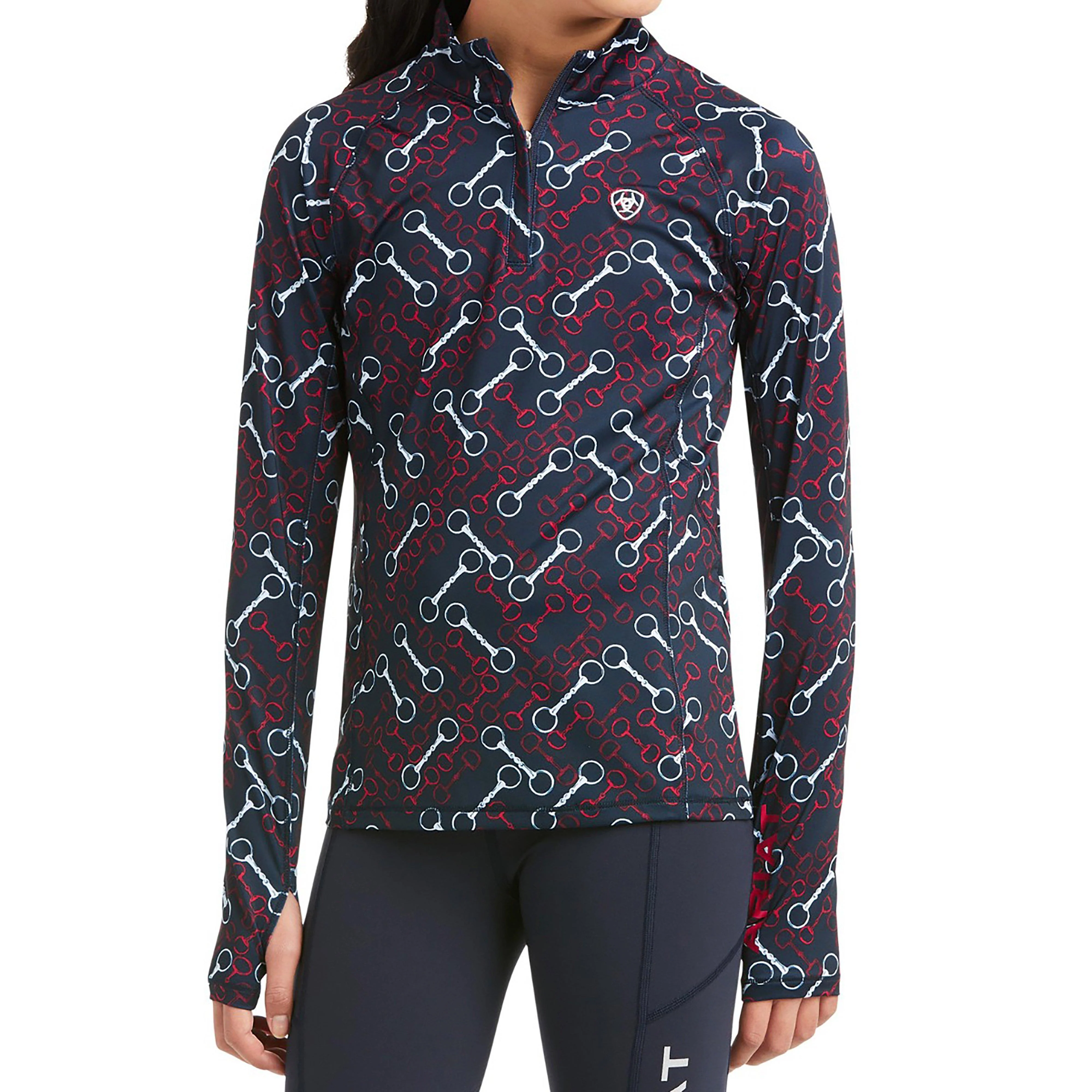 Childs Lowell 1/4 Zip Baselayer Team Print - Image 4