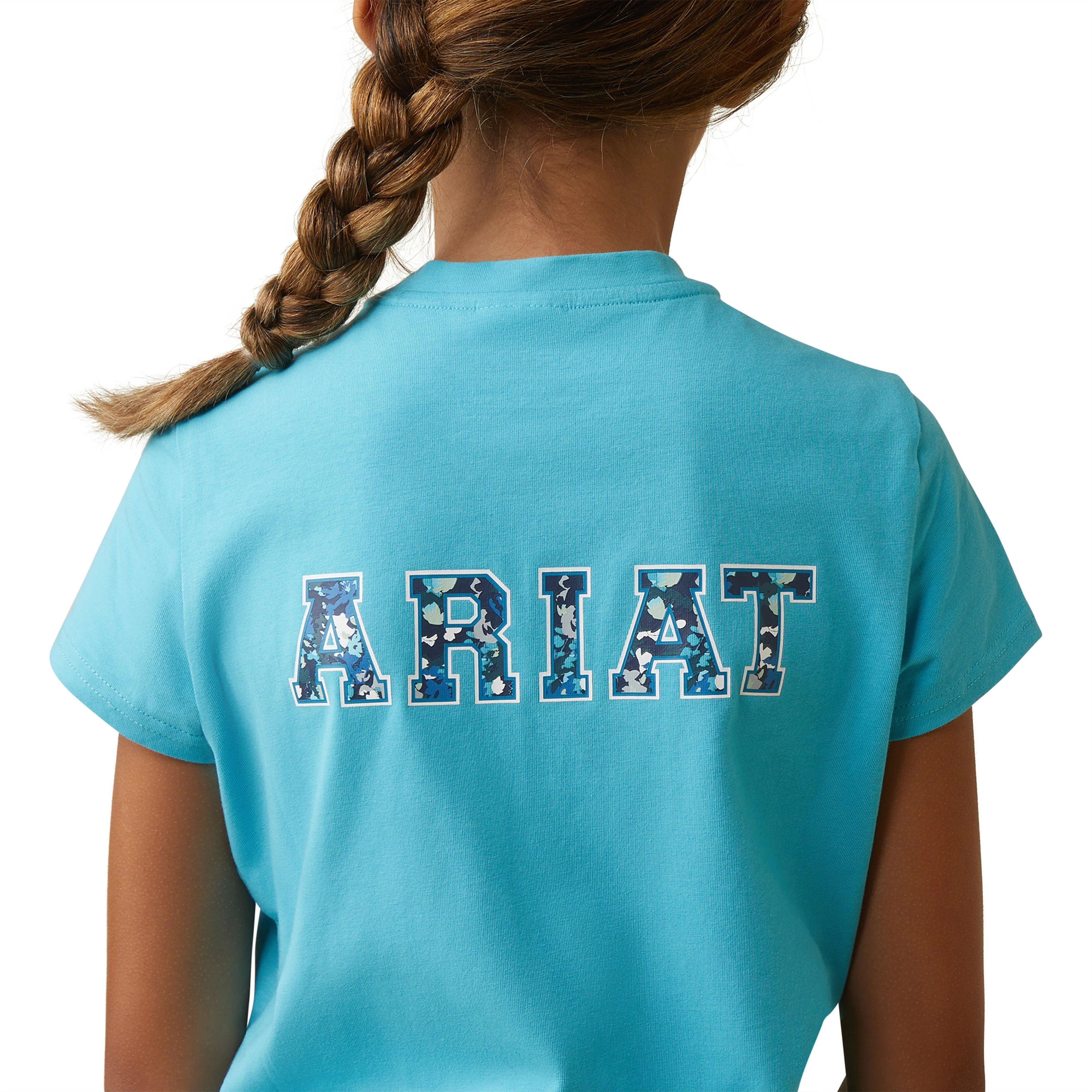 Kids Varsity Camo T-Shirt Maui Blue - Image 4