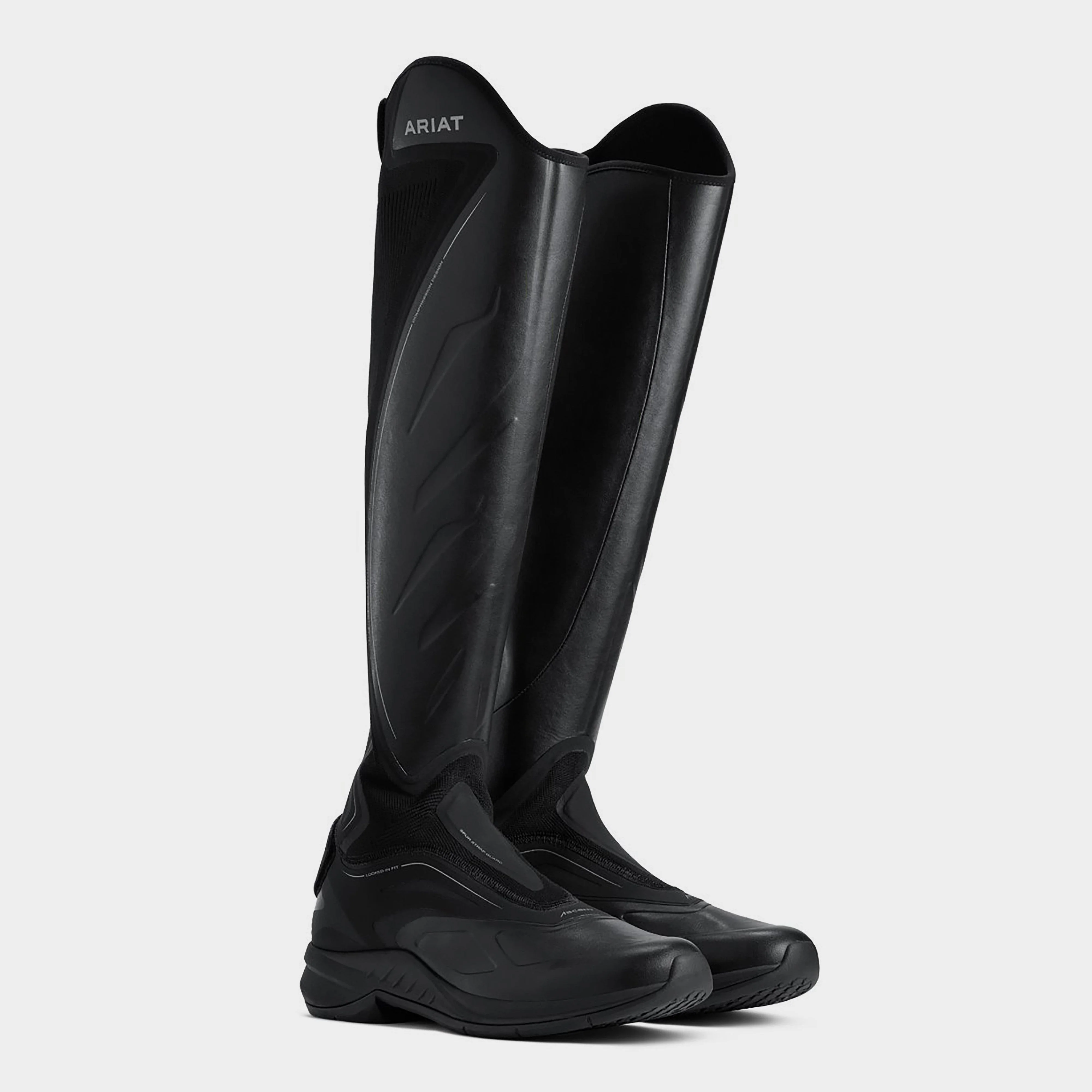 Mens Ascent Tall Boots Black - Image 5