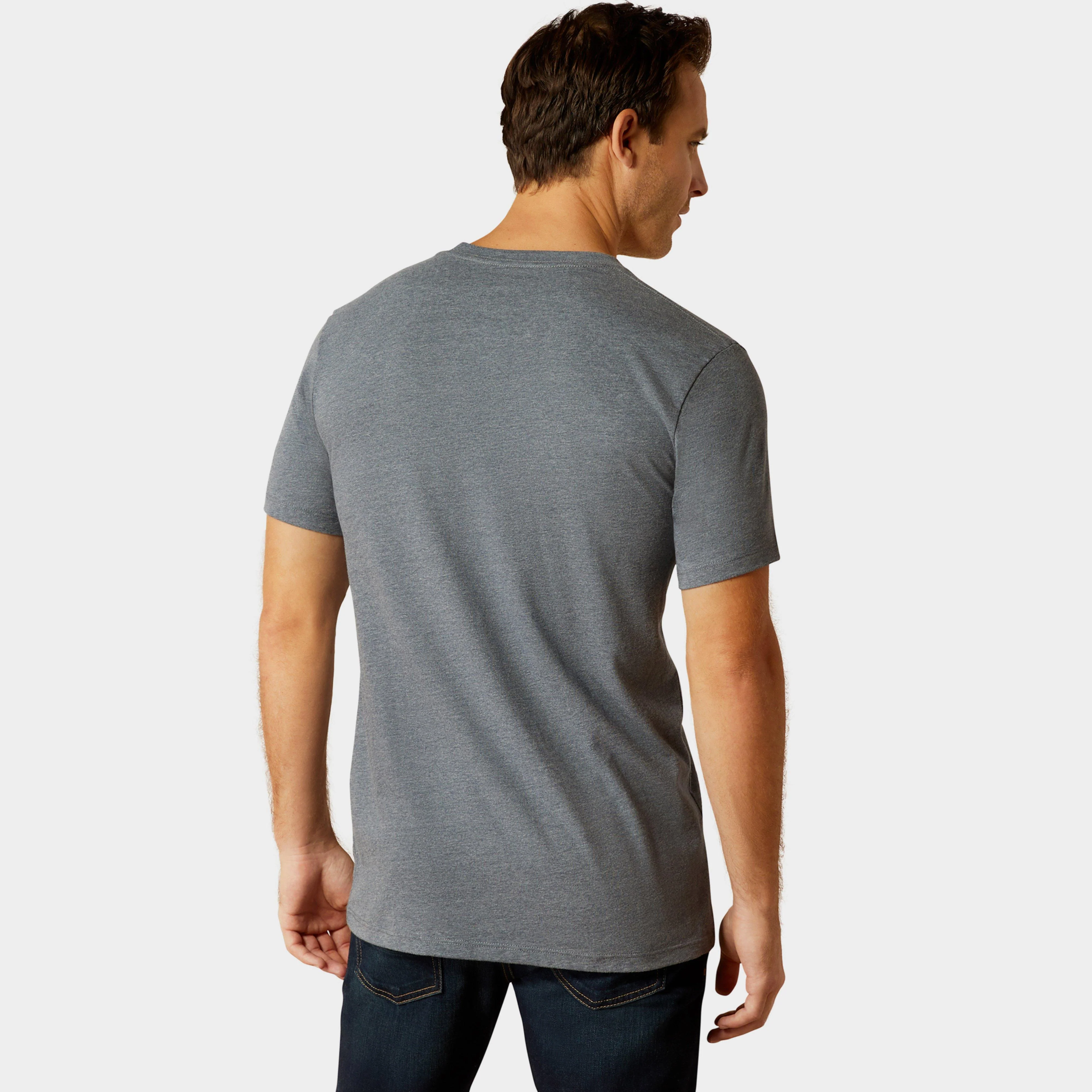 Mens B&W Logo T-Shirt Athletic Heather - Image 2
