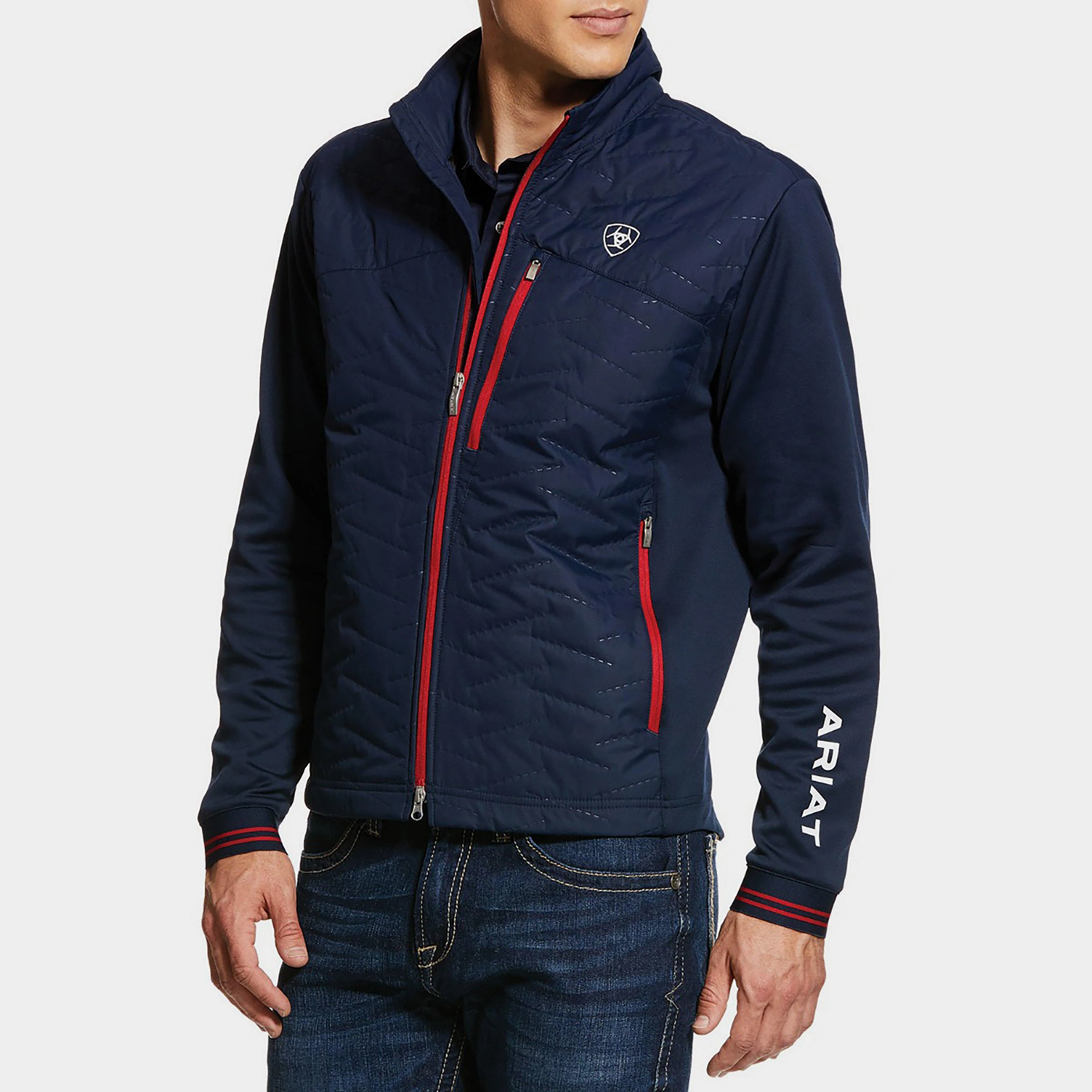Mens Hybrid Jacket Team Navy - Image 3