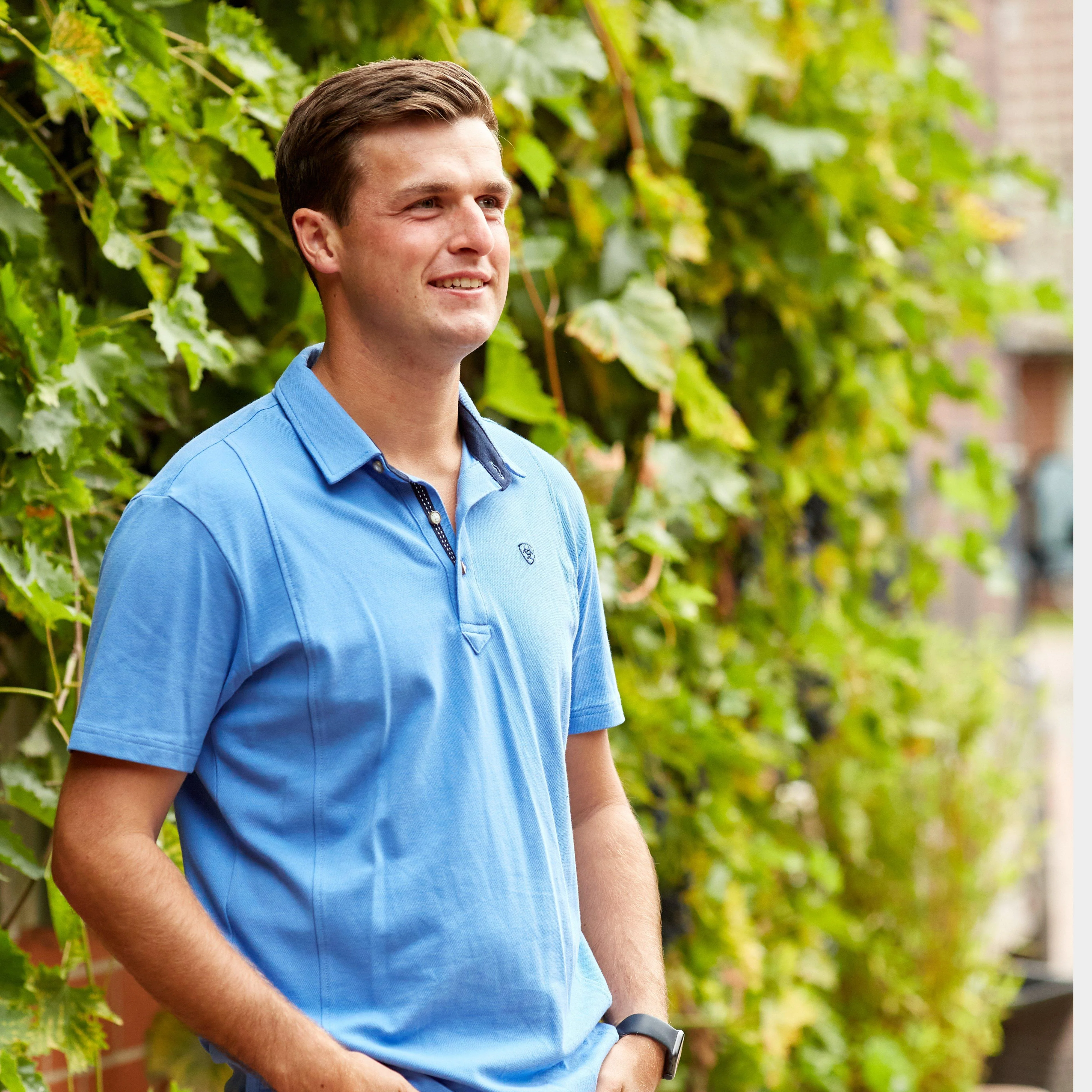 Mens Medal Short Sleeved Polo Reykjavik Blue - Image 4
