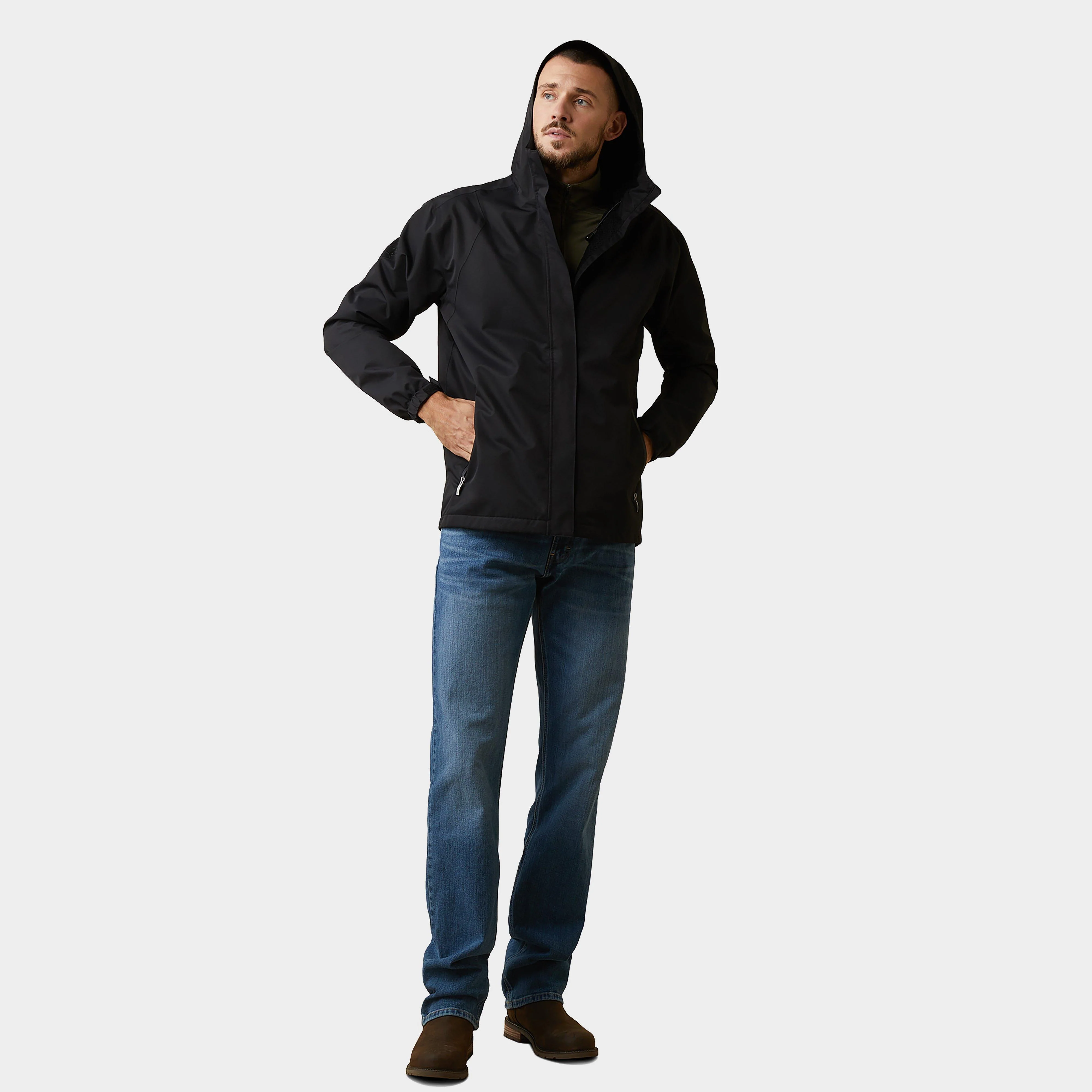 Mens Spectator Waterproof Jacket Black - Image 5