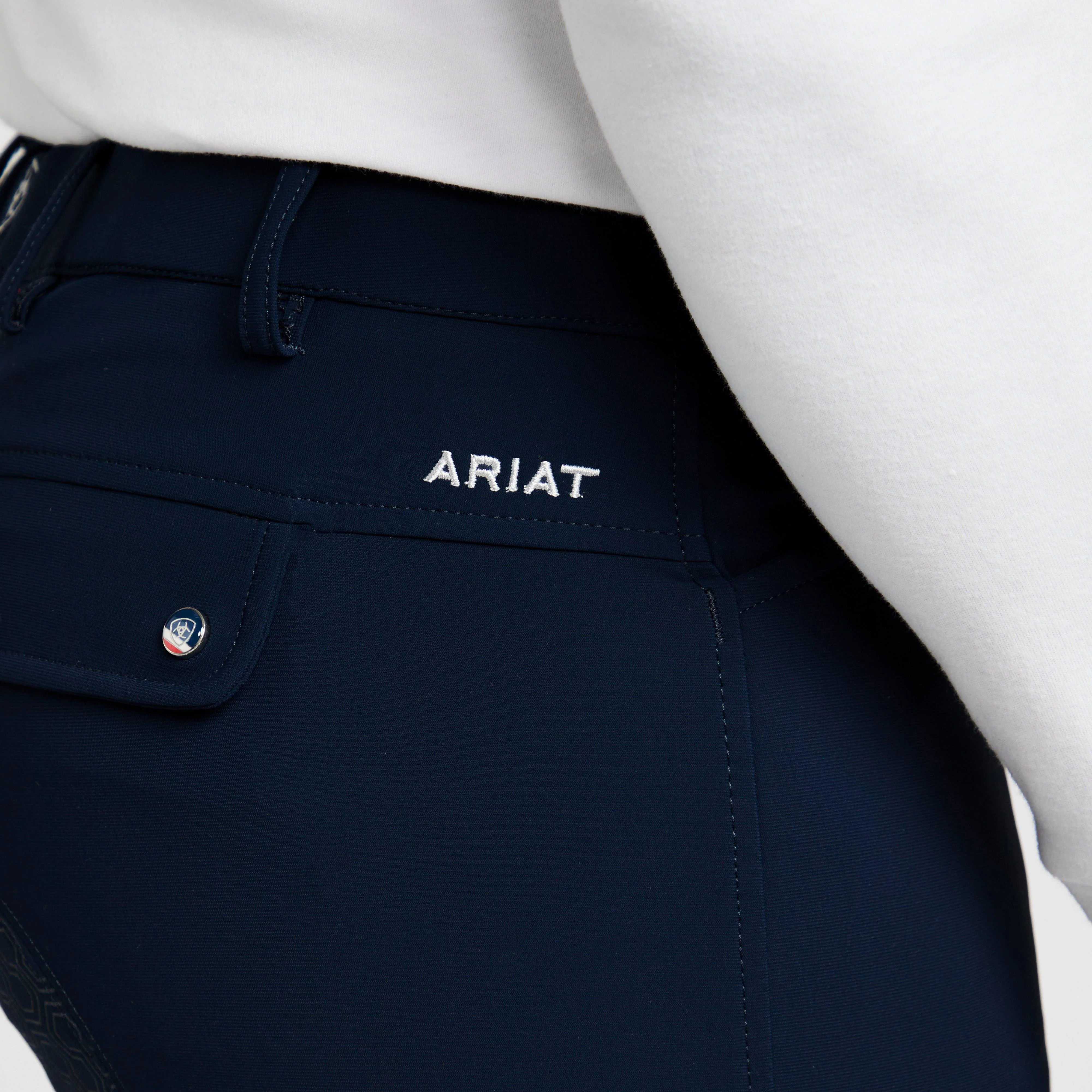 Men’s Tri Factor Grip Full Seat Breeches Navy - Image 7