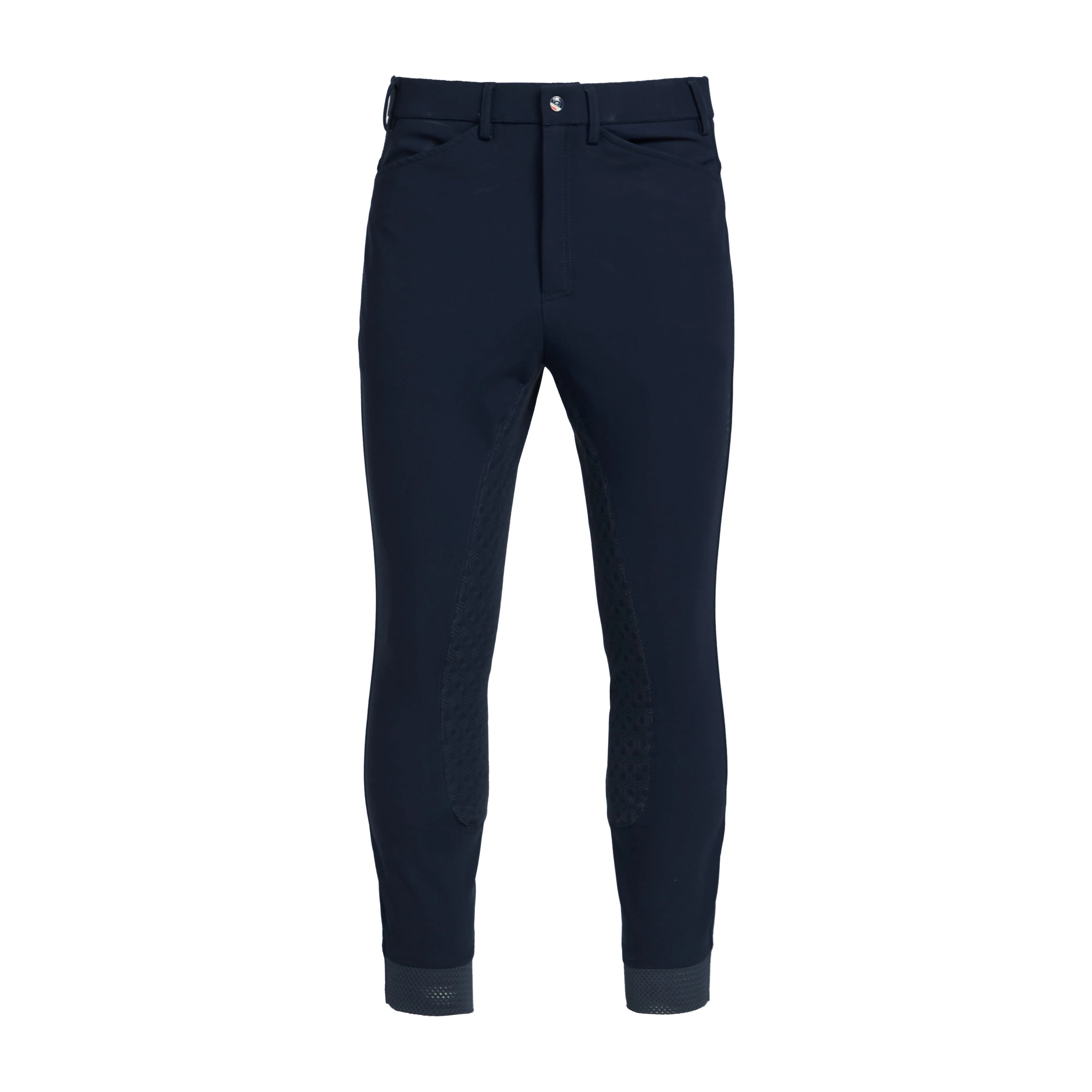Men’s Tri Factor Grip Full Seat Breeches Navy - Image 9
