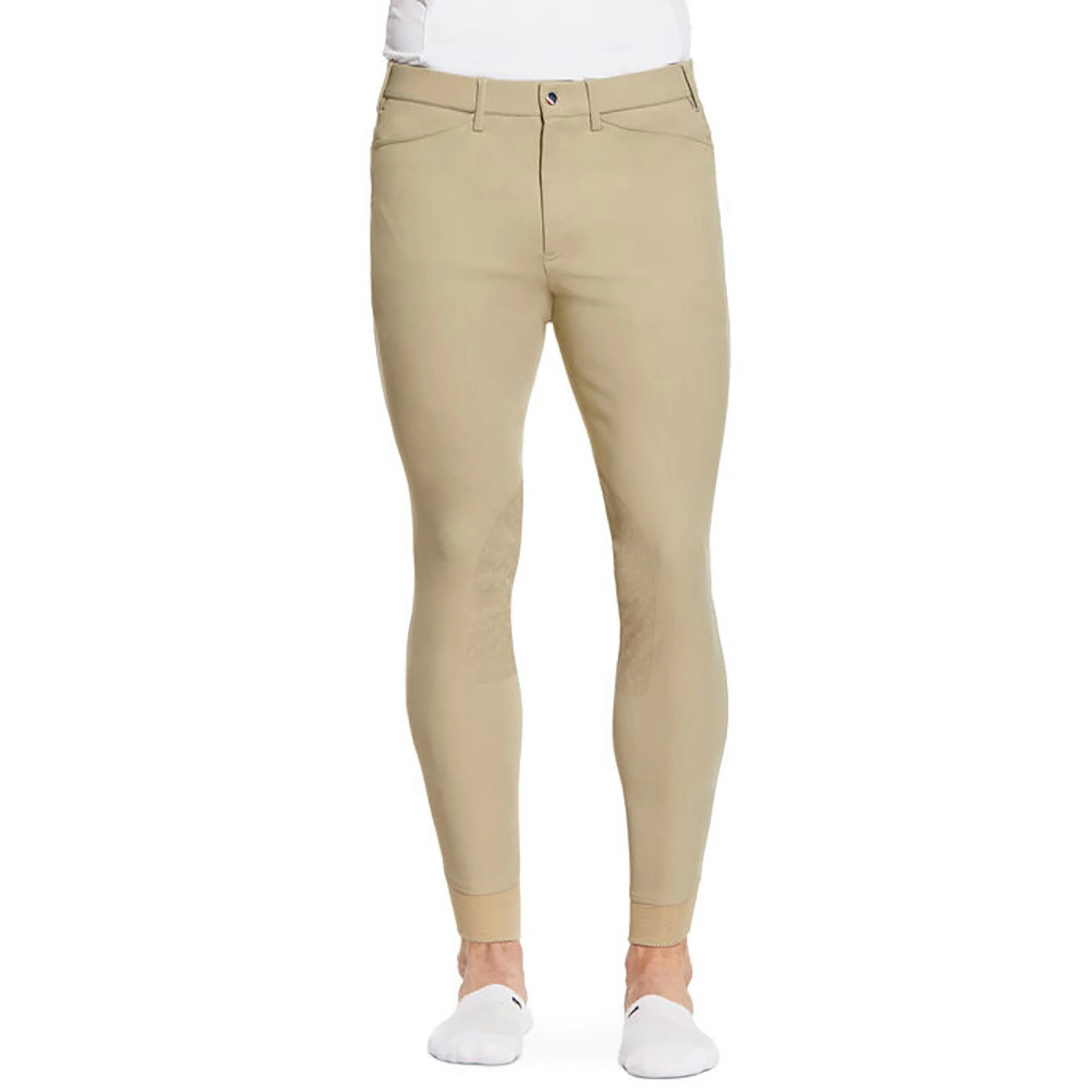 Men’s Tri Factor Grip Knee Patch Breech Tan - Image 3