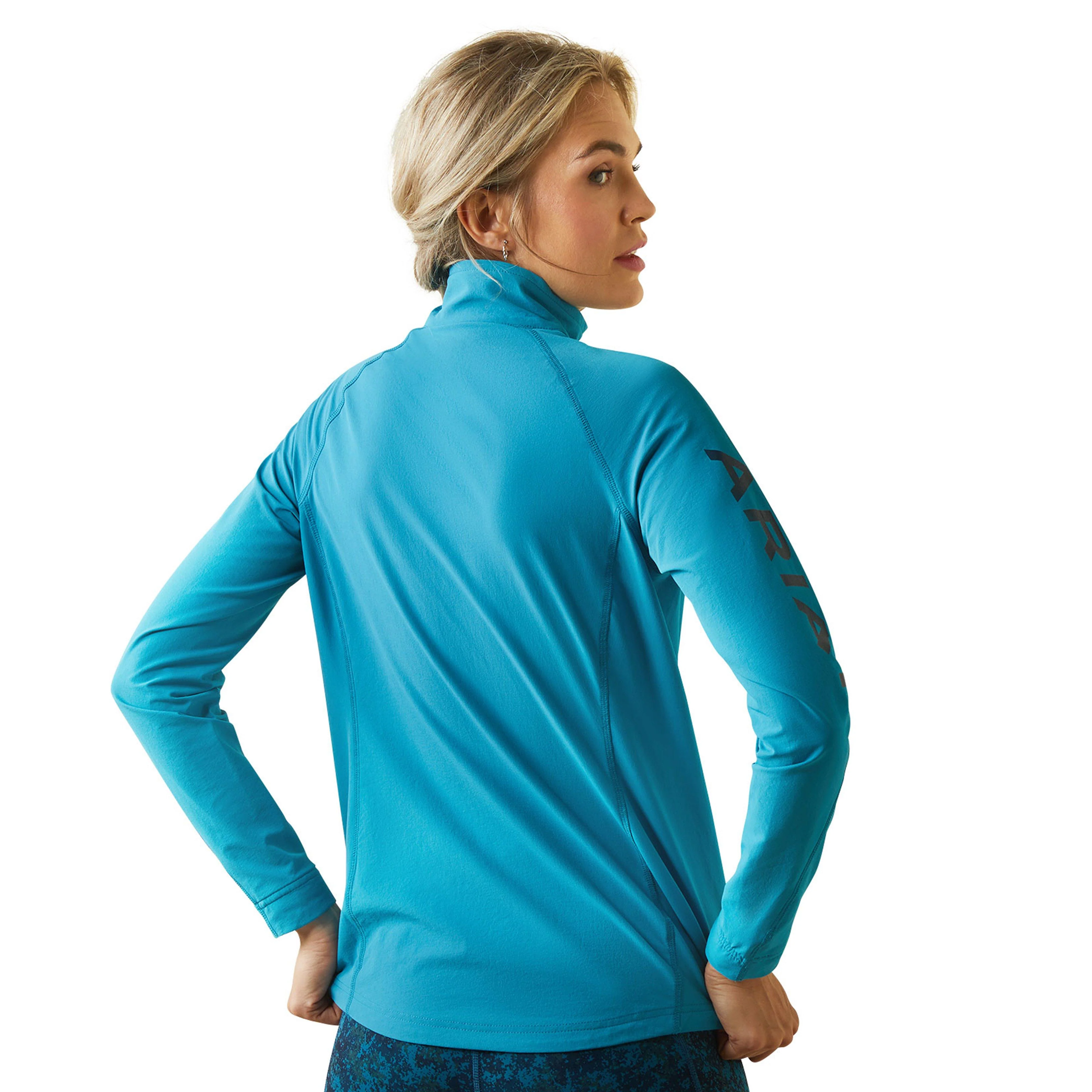 Womens Agile Softshell Jacket Mosaic Blue - Image 2