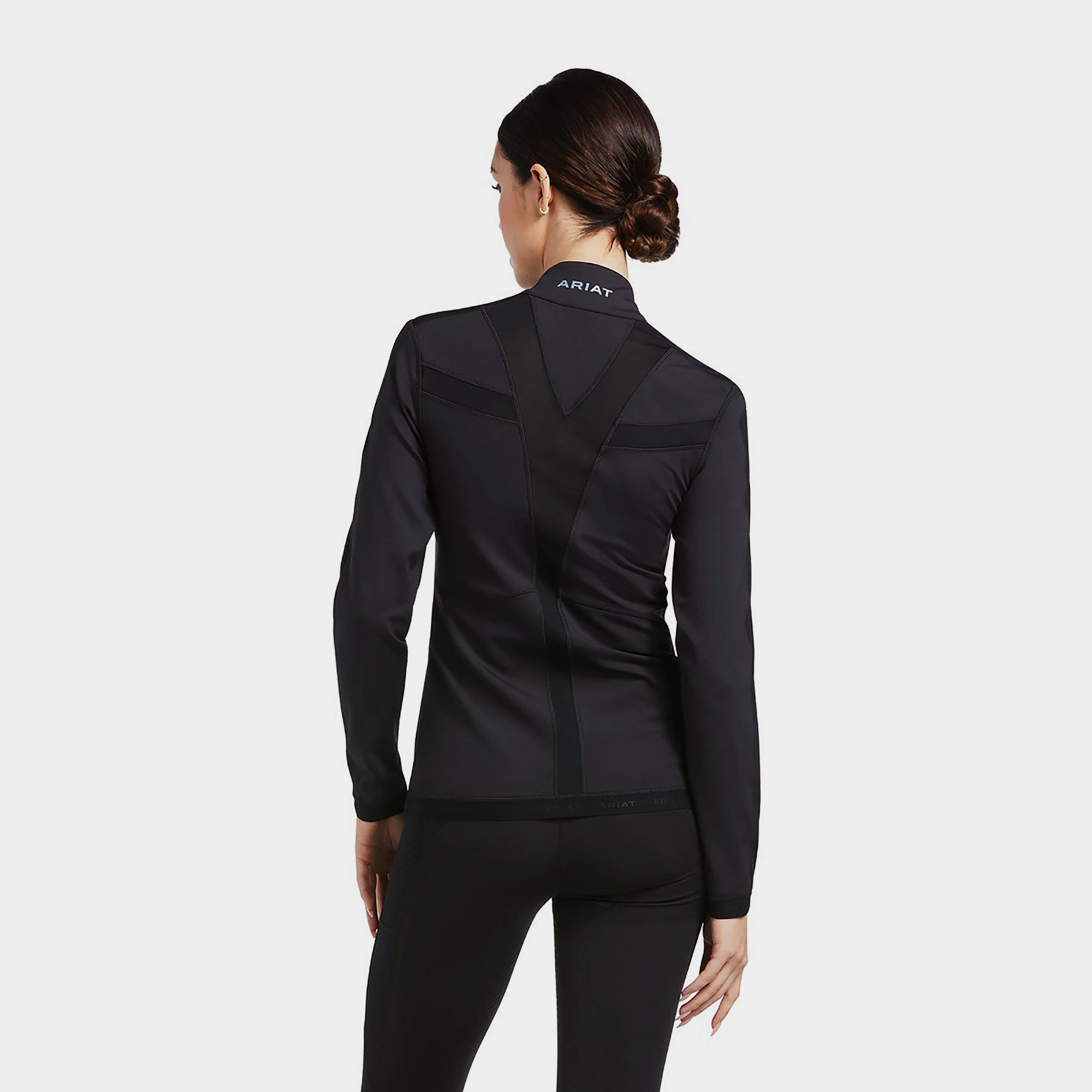 Womens Ascent Full Zip Jacket Black - Image 2