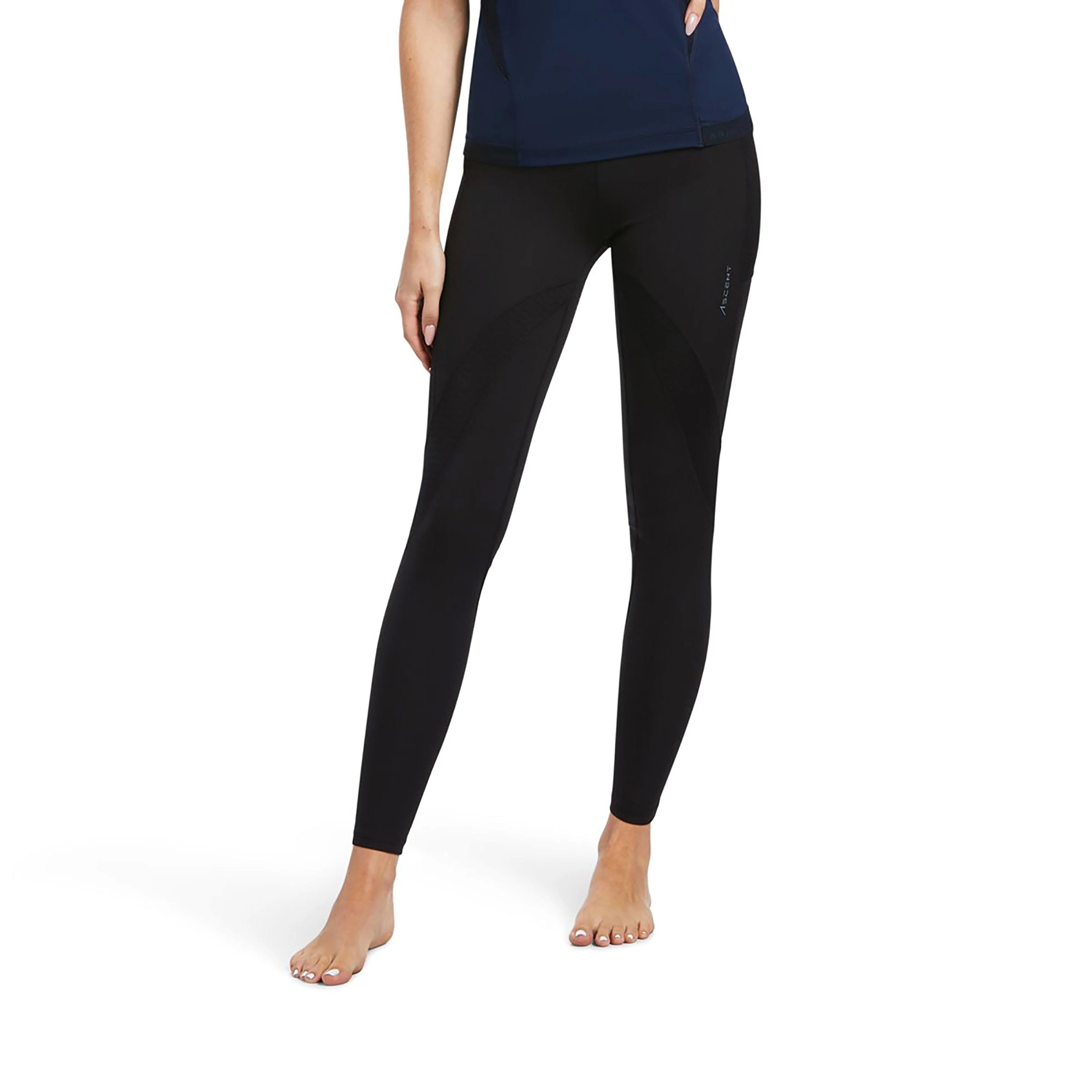 Womens Ascent Half Grip Tights Black - Image 7