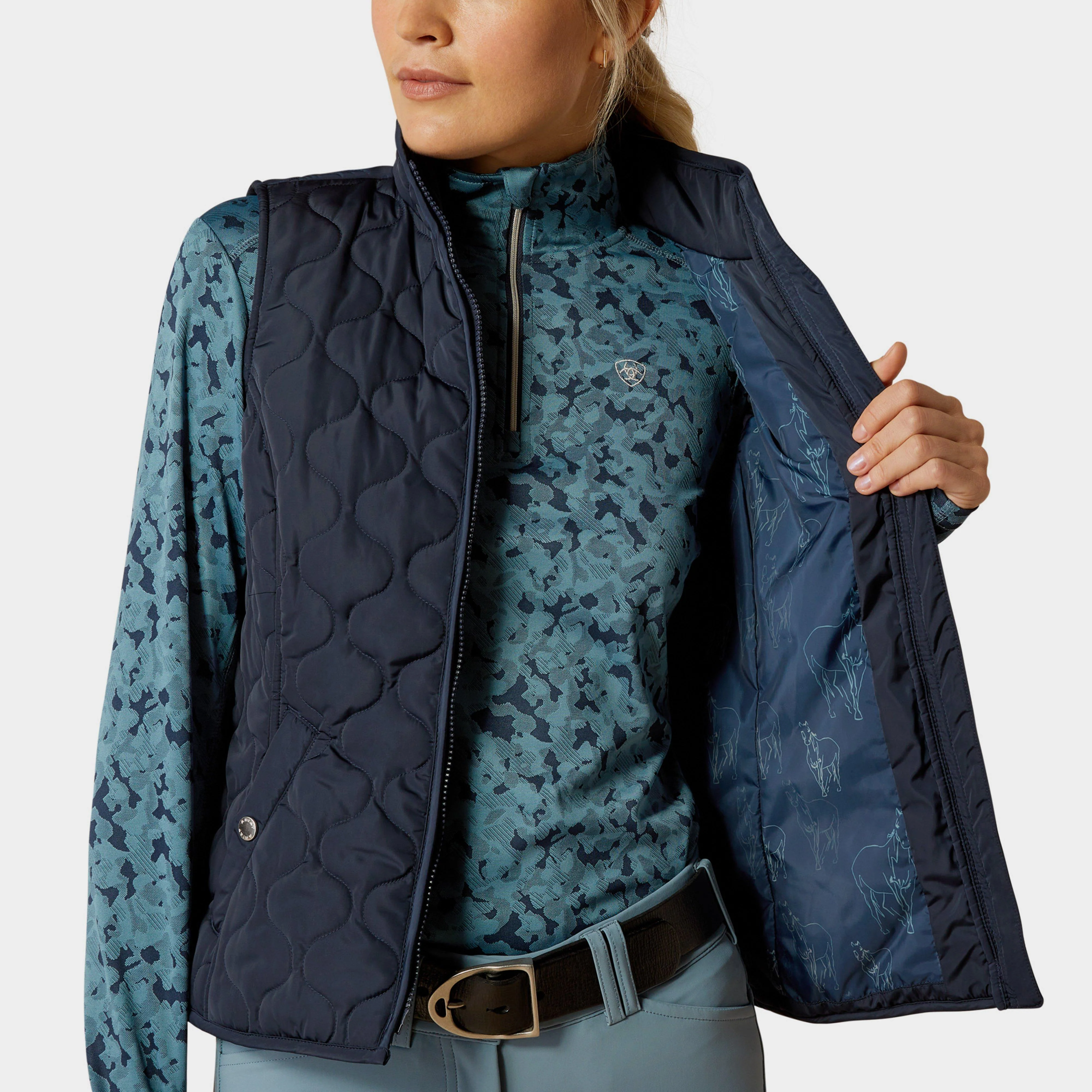 Womens Ashley 2.0 Insulated Gilet Navy Eclipse - Image 3