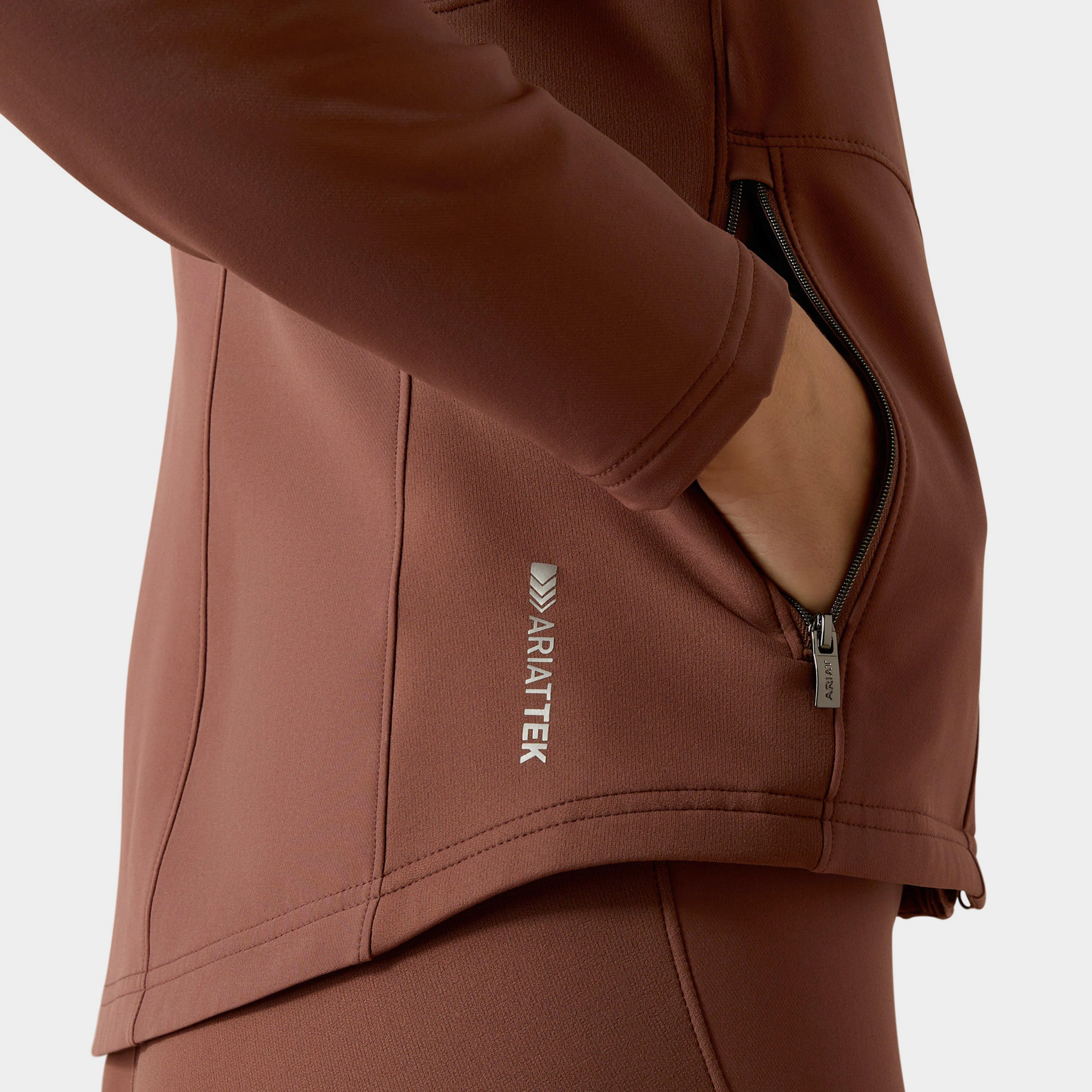 Womens Boreas Full Zip Sweatshirt Marron - Image 4