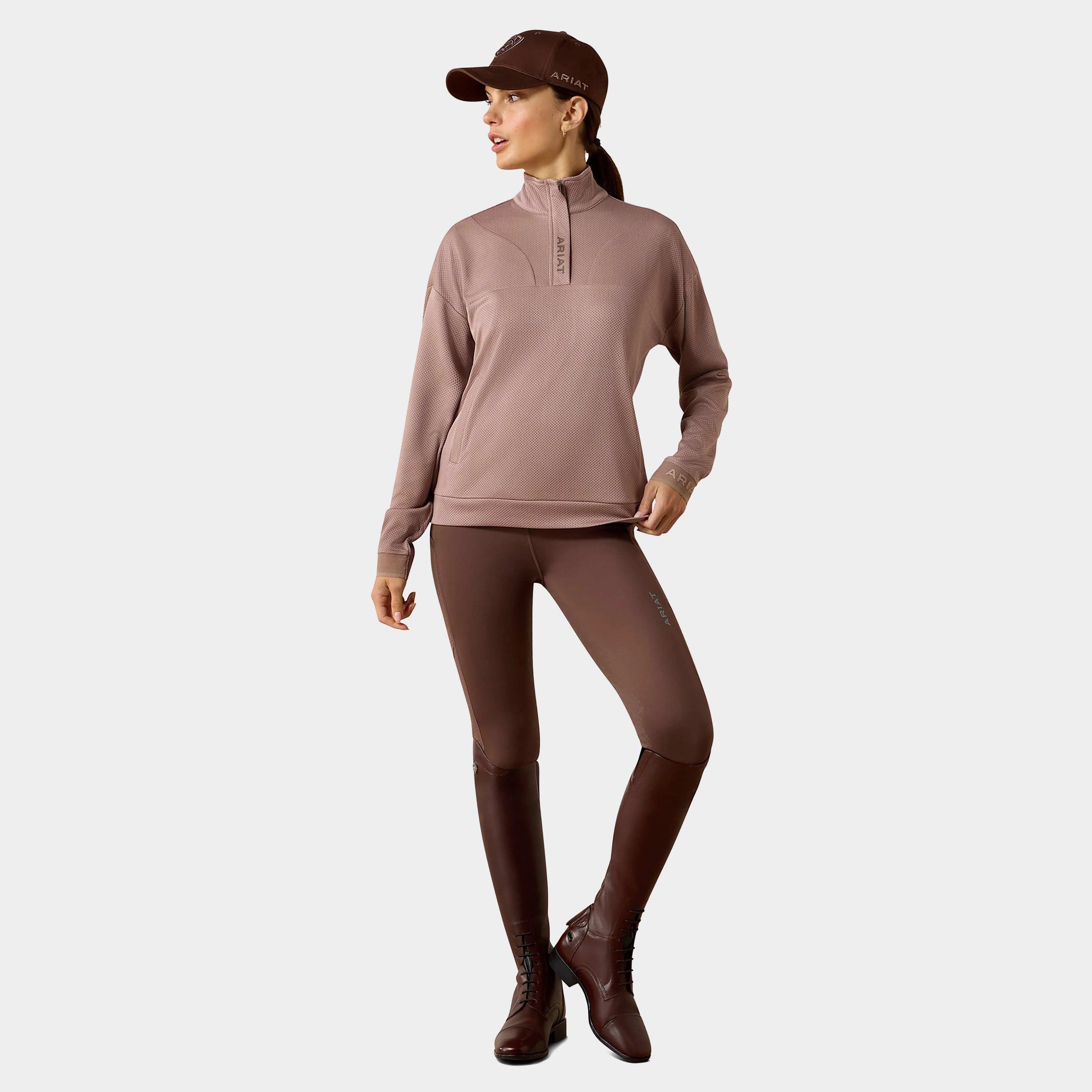 Women's Breathe 1/2 Zip Sweatshirt Antler - Image 5