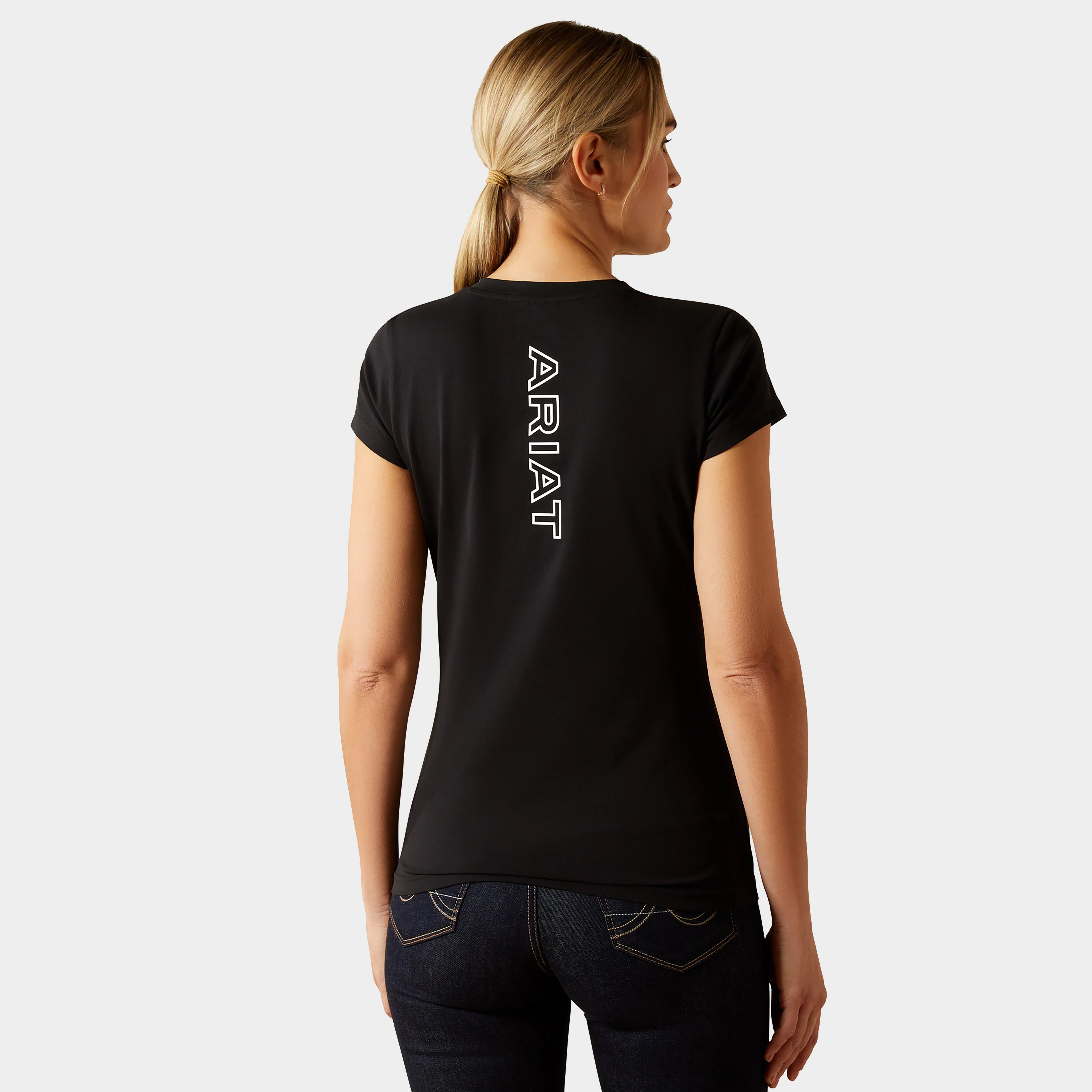 Women's BV Logo T-Shirt Black - Image 2