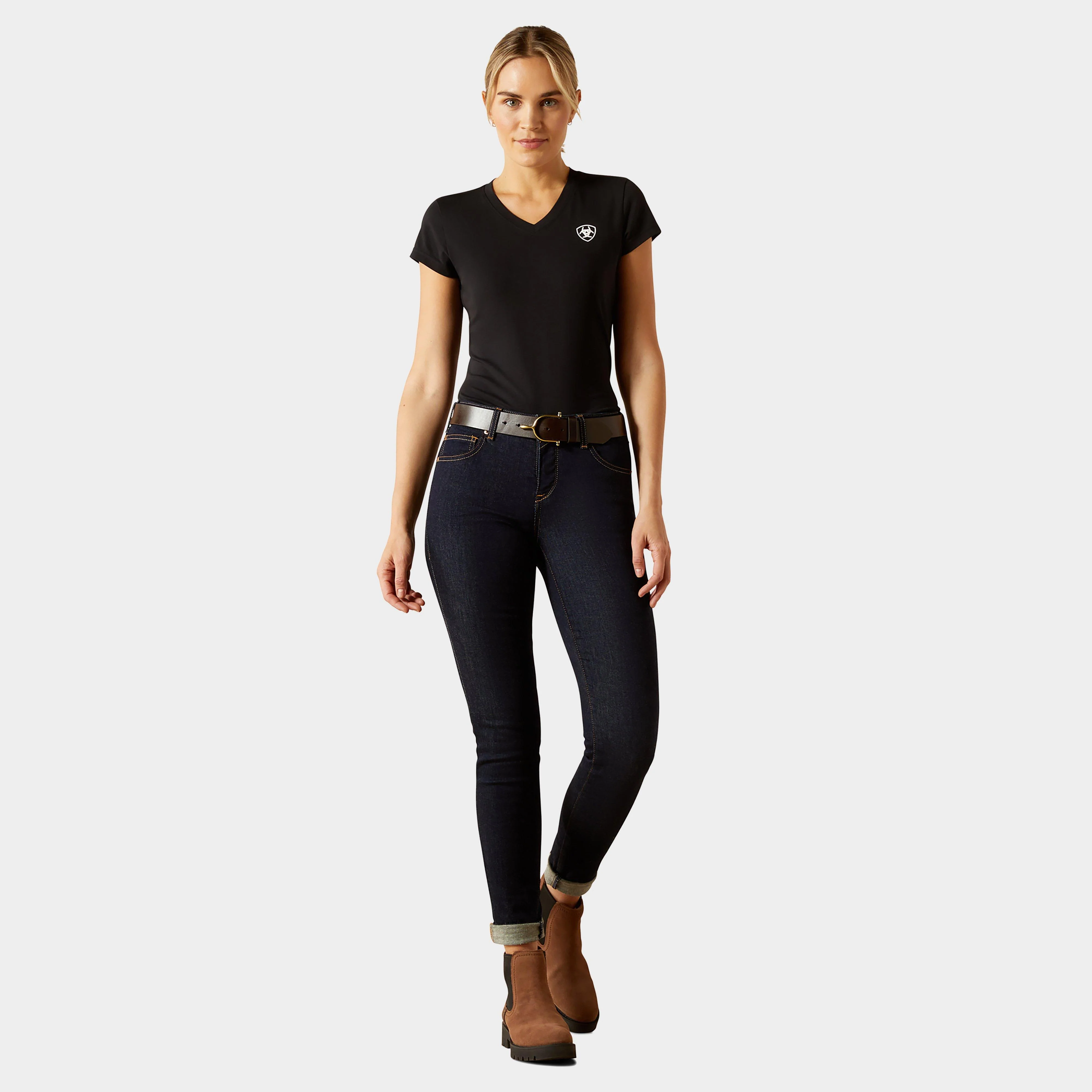 Women's BV Logo T-Shirt Black - Image 4