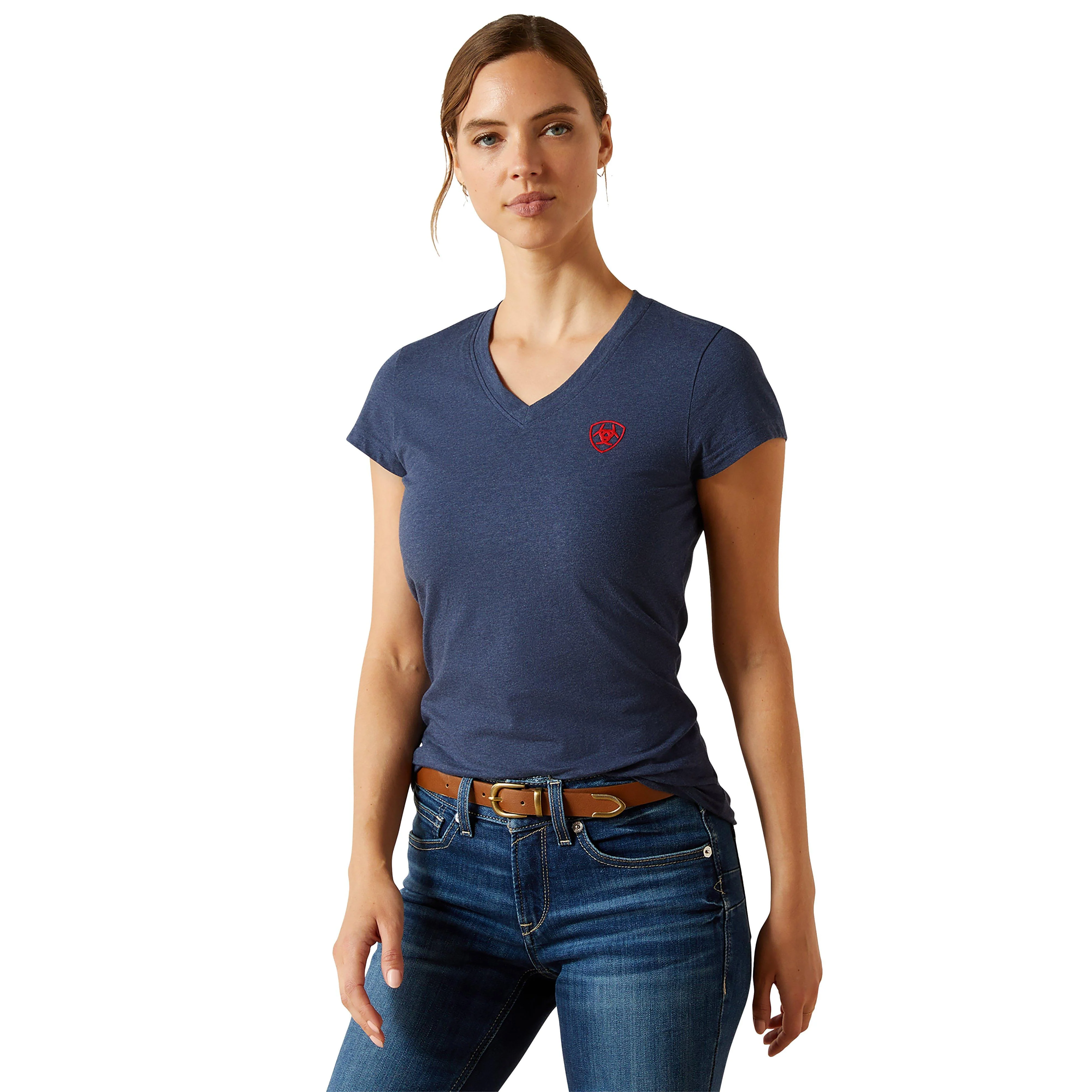 Women's BV Logo T-Shirt Navy - Image 5