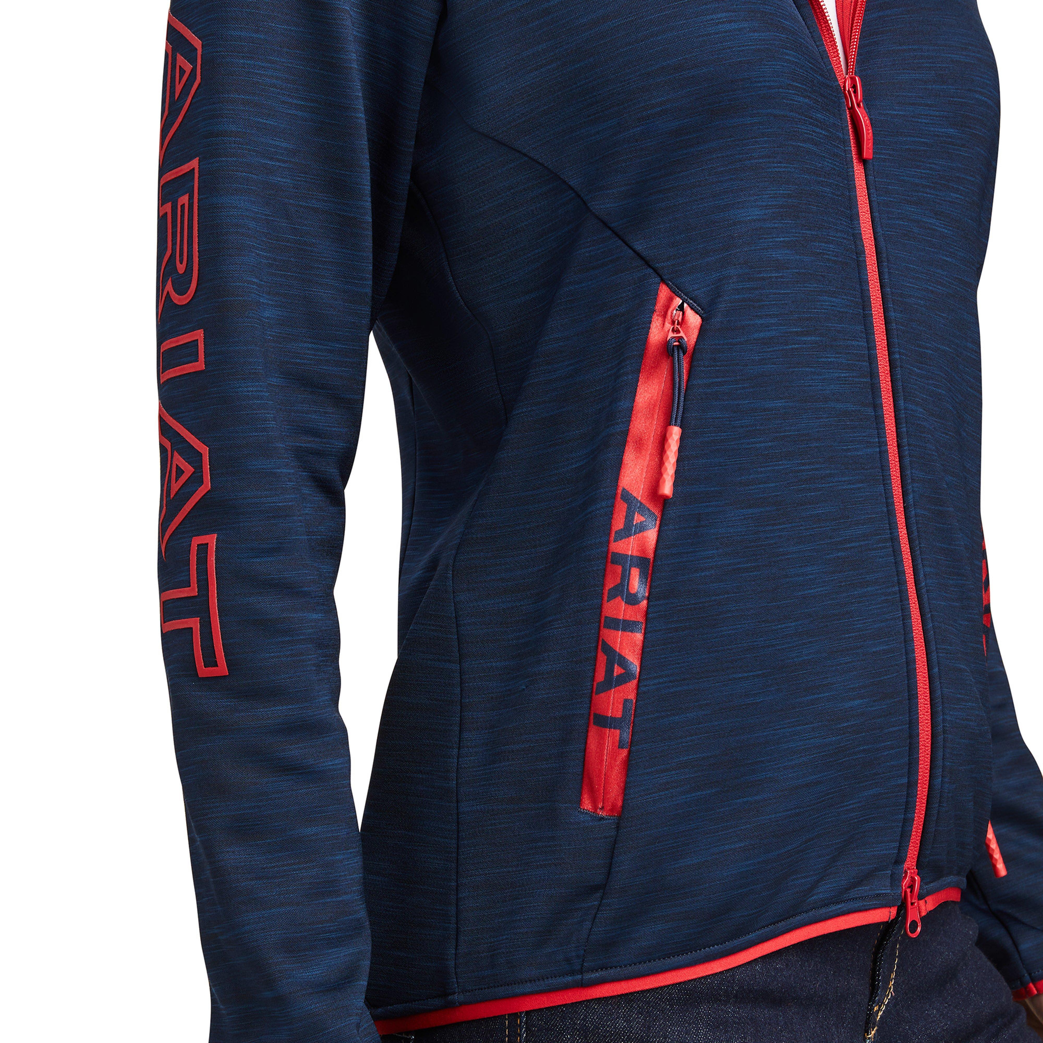 Womens Byron Full Zip Hoodie Navy Team - Image 3