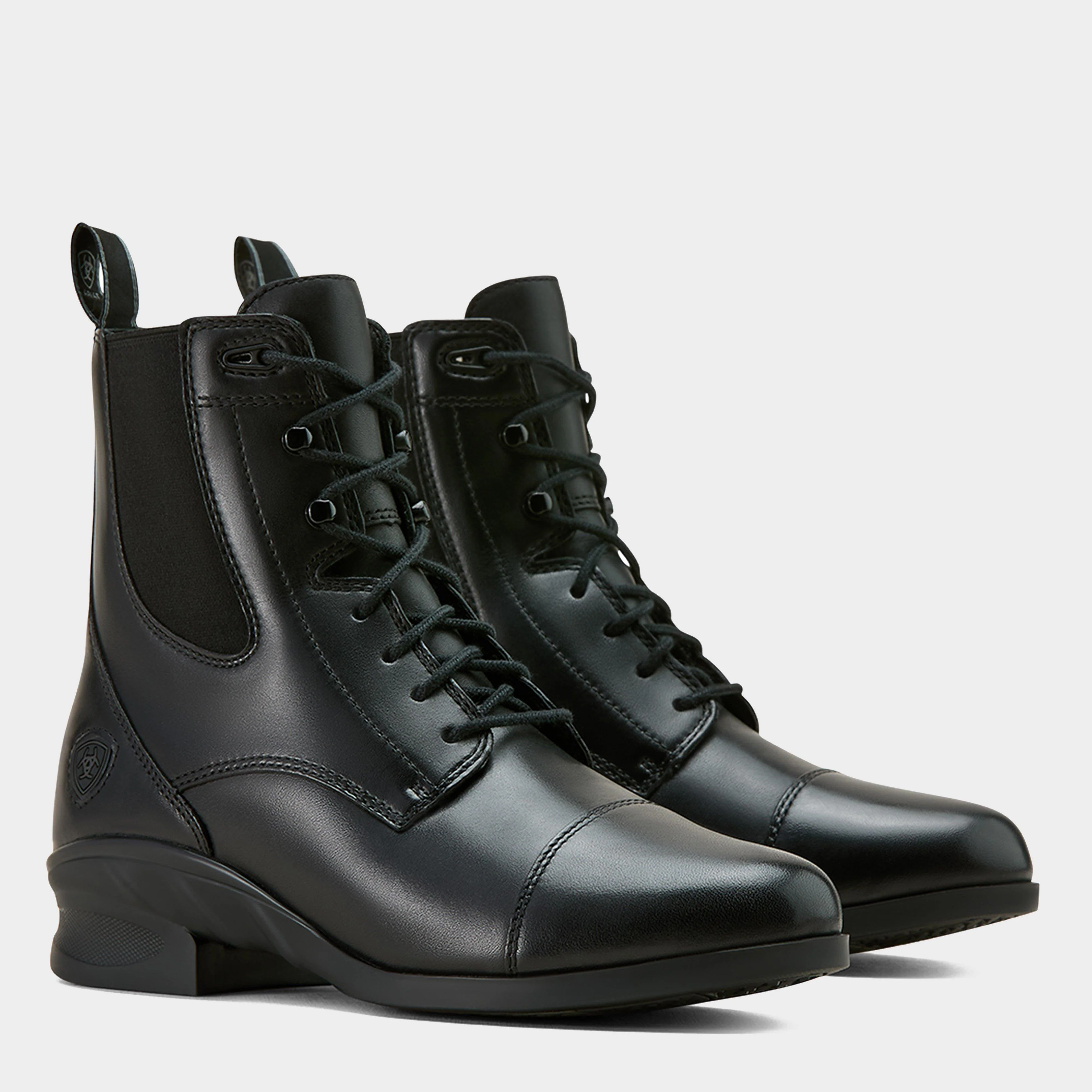 Womens Heritage Lace Paddock Boots Black - Image 3