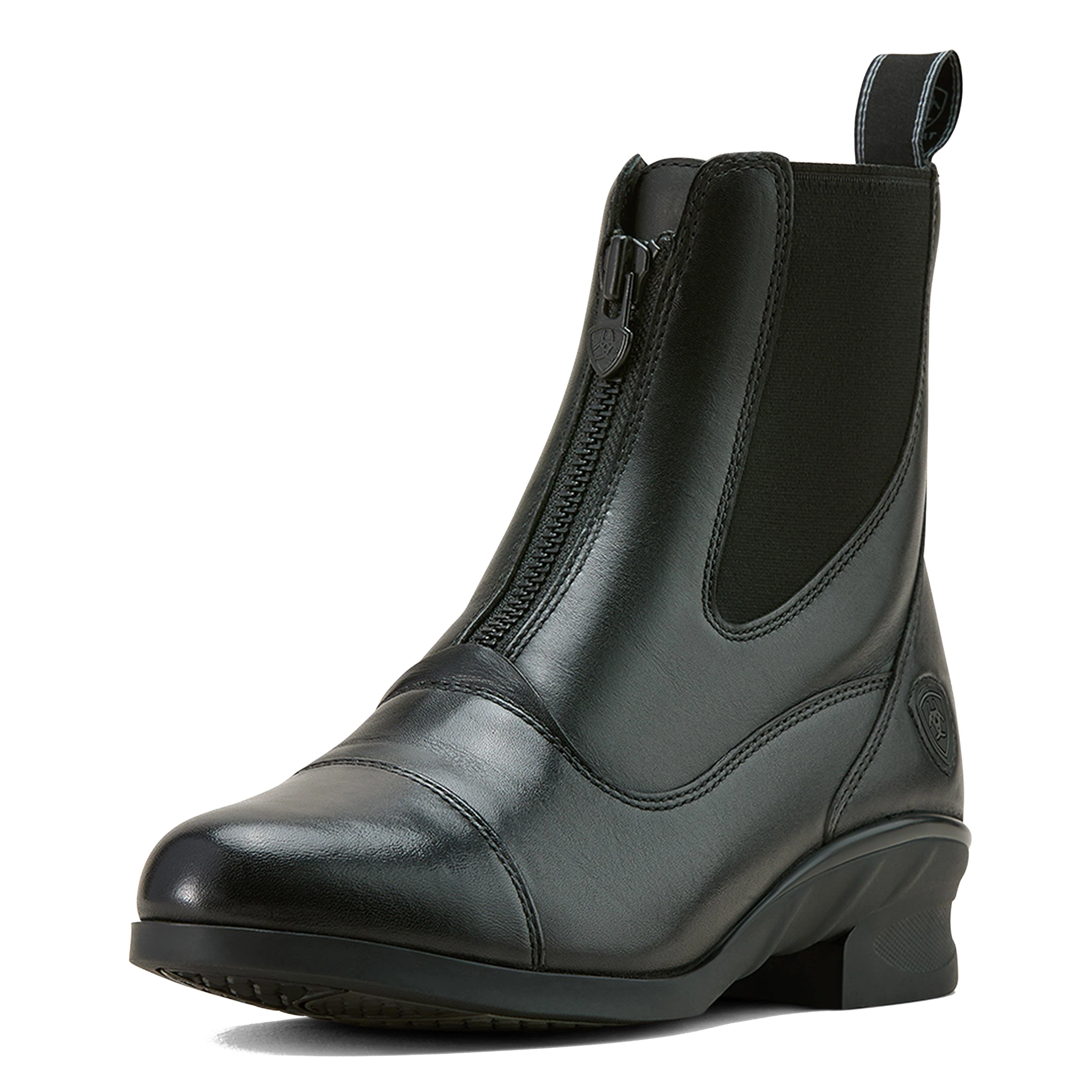 Womens Heritage Zip Paddock Boots Black - Image 9