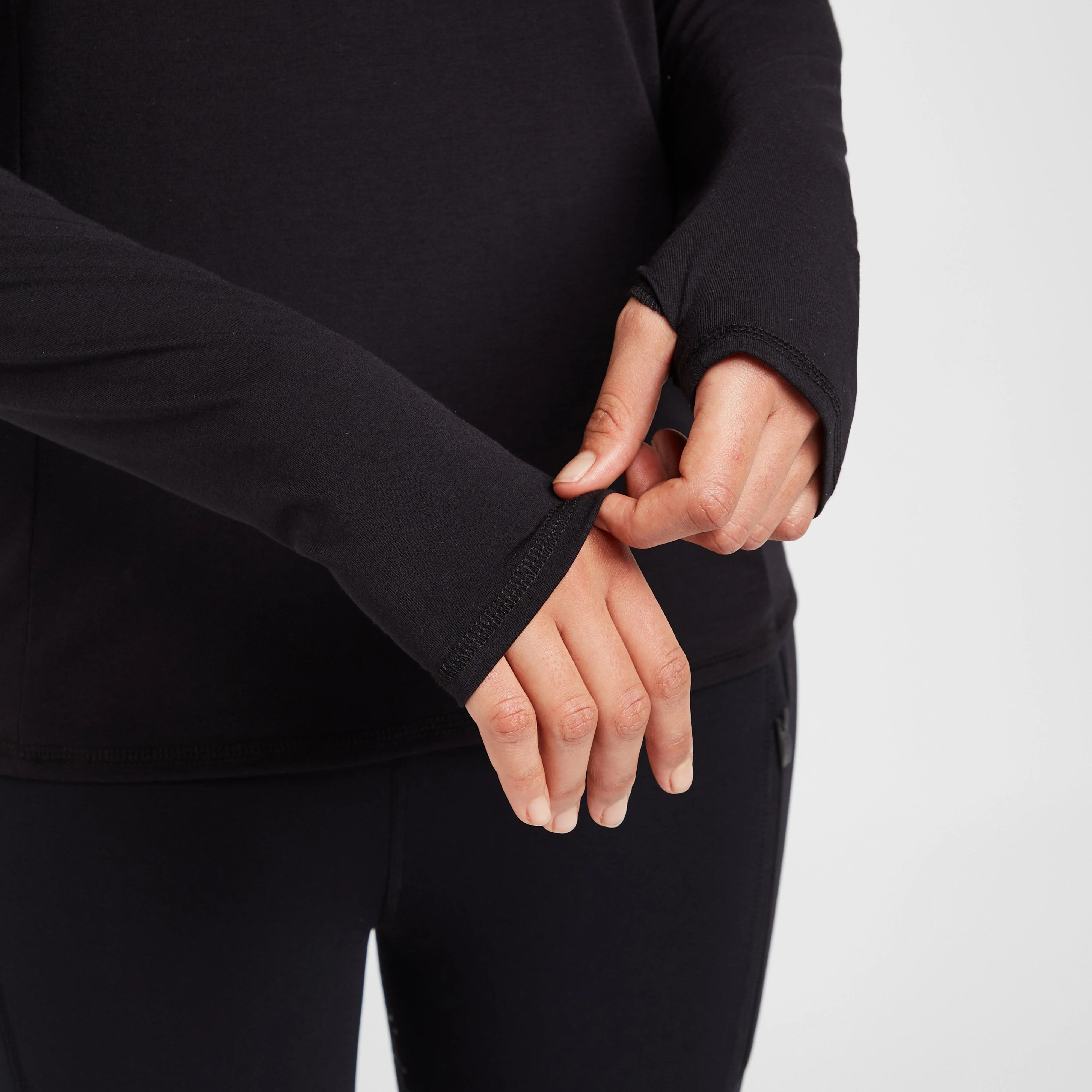 Womens Long Sleeved Venture Base Layer Black - Image 5