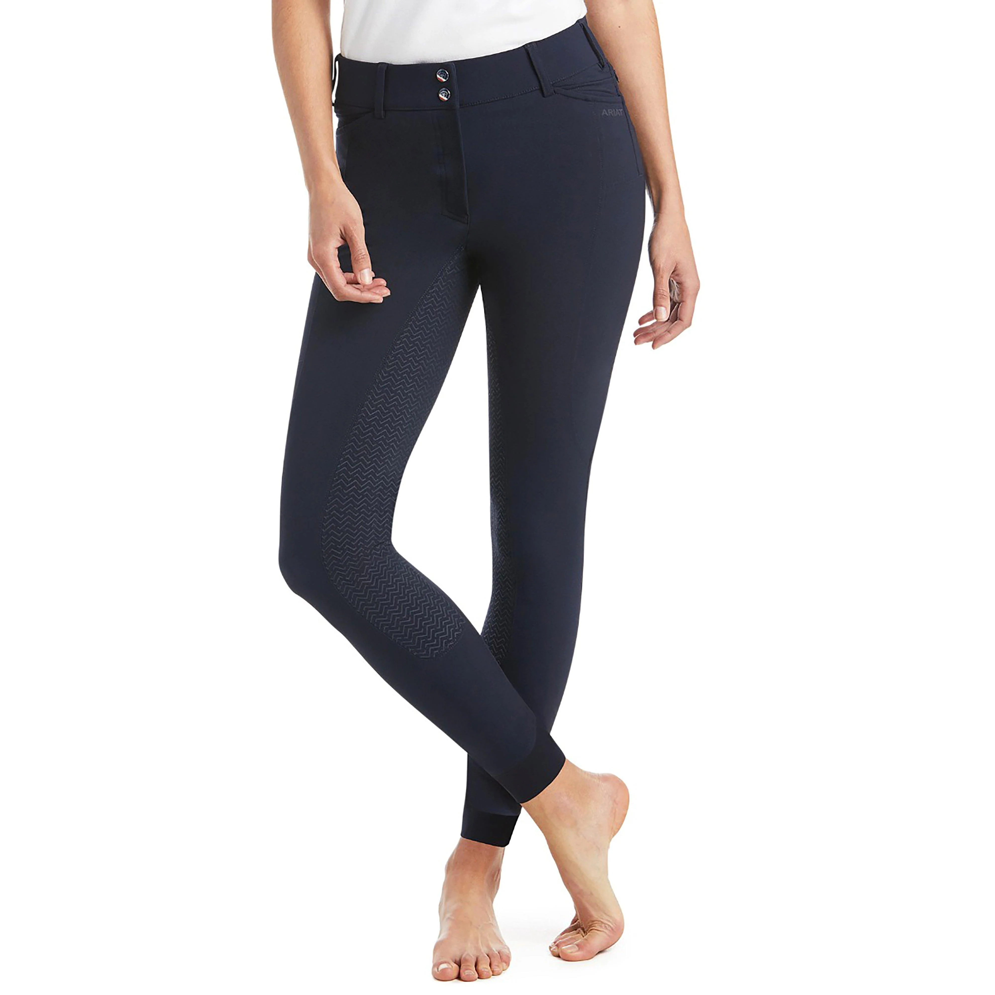 Womens Prelude Full Seat Breeches Navy - Image 3