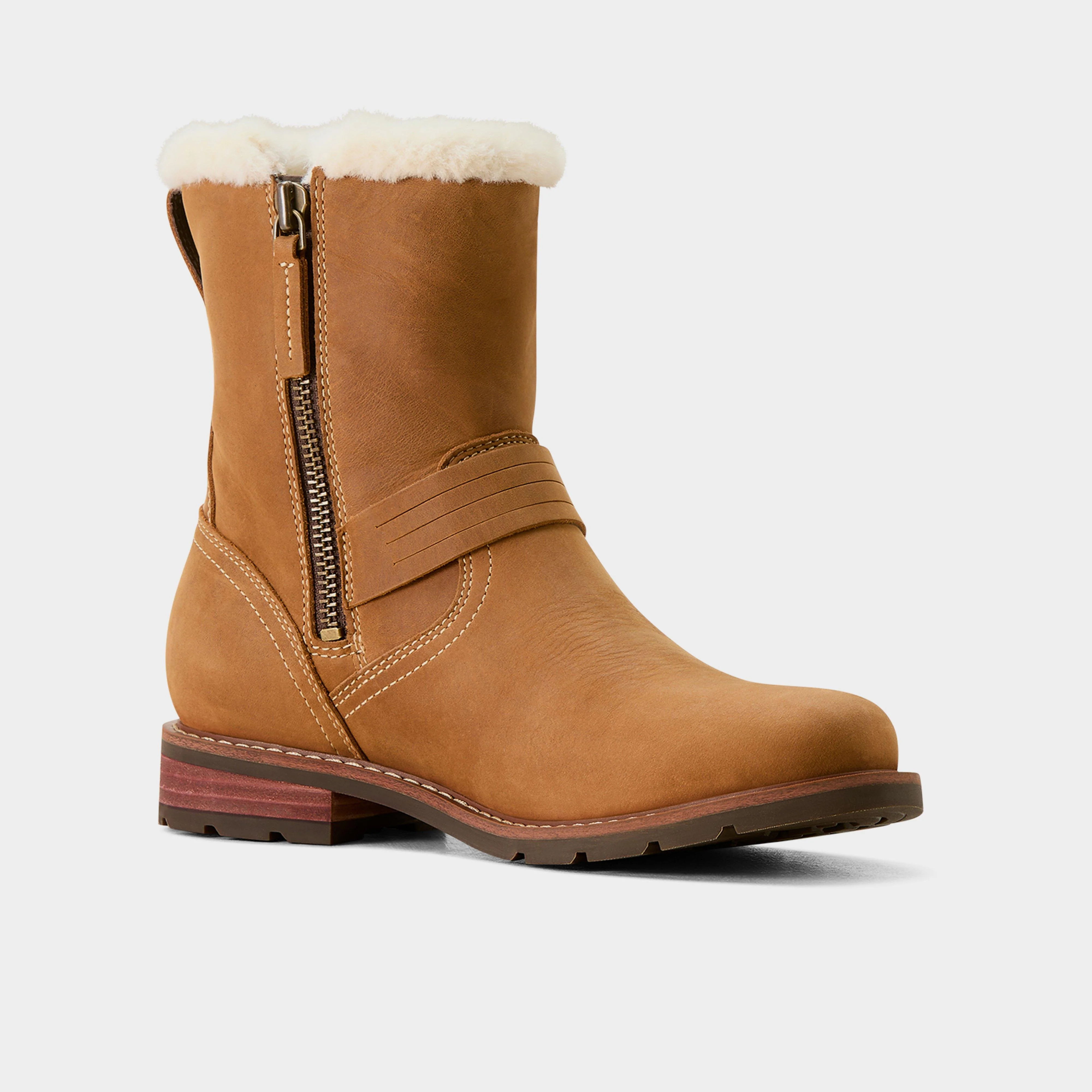 Womens Savannah Waterproof Boots Caramel Tan - Image 3