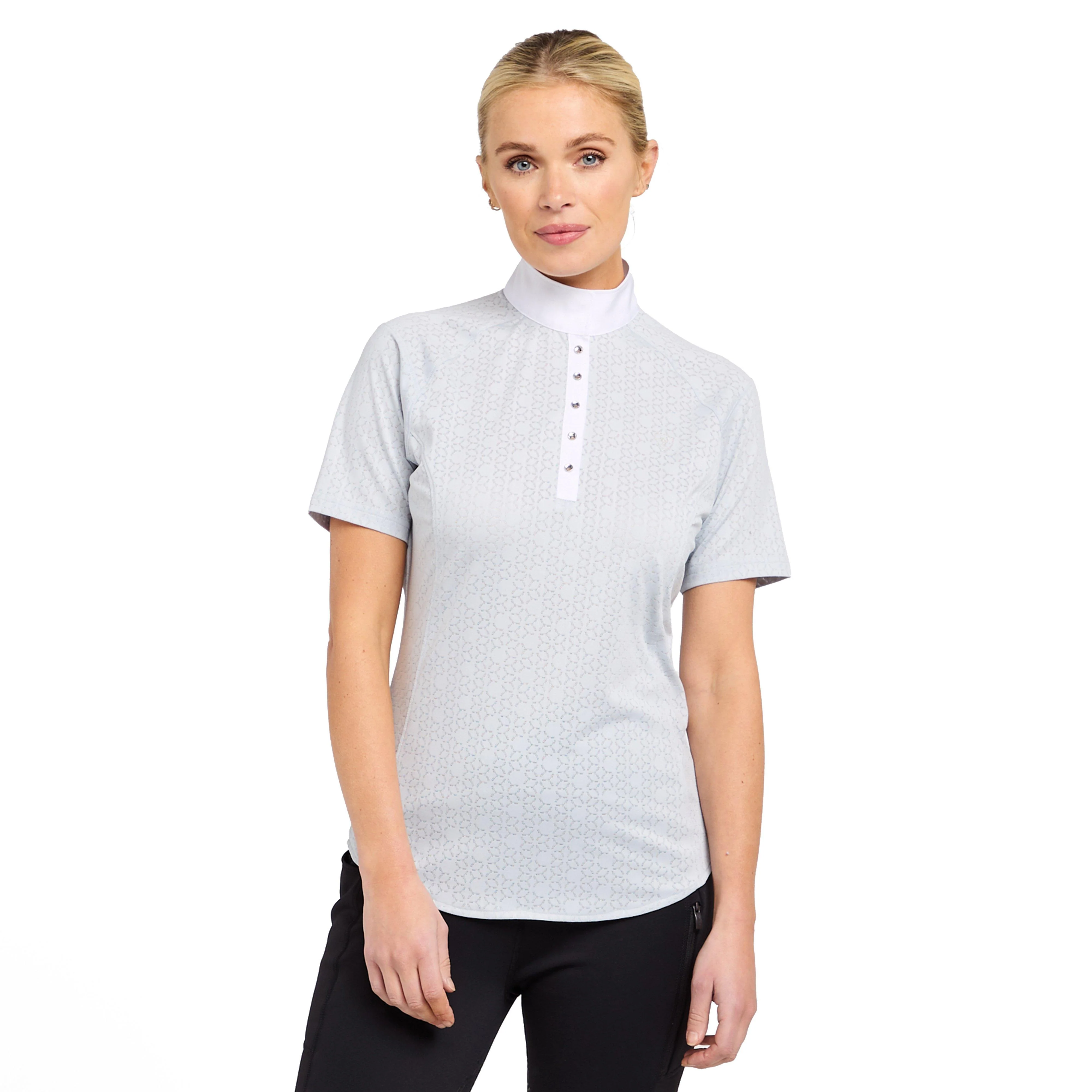 Womens Showstopper 2.0 Short Sleeved Shirt Pearl Grey - Image 4