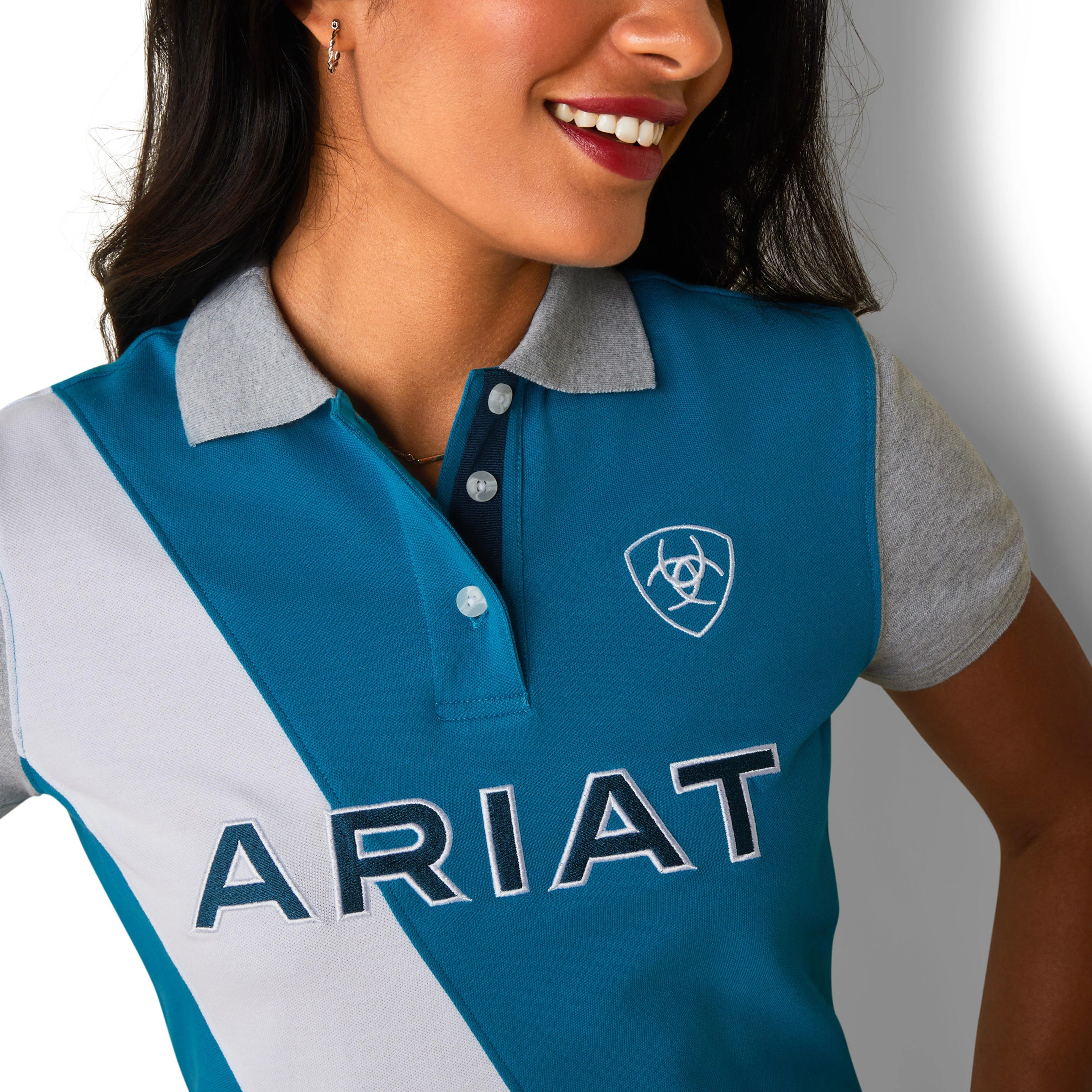 Womens Taryn Short Sleeved Polo Shirt Burnt Sienna - Image 3