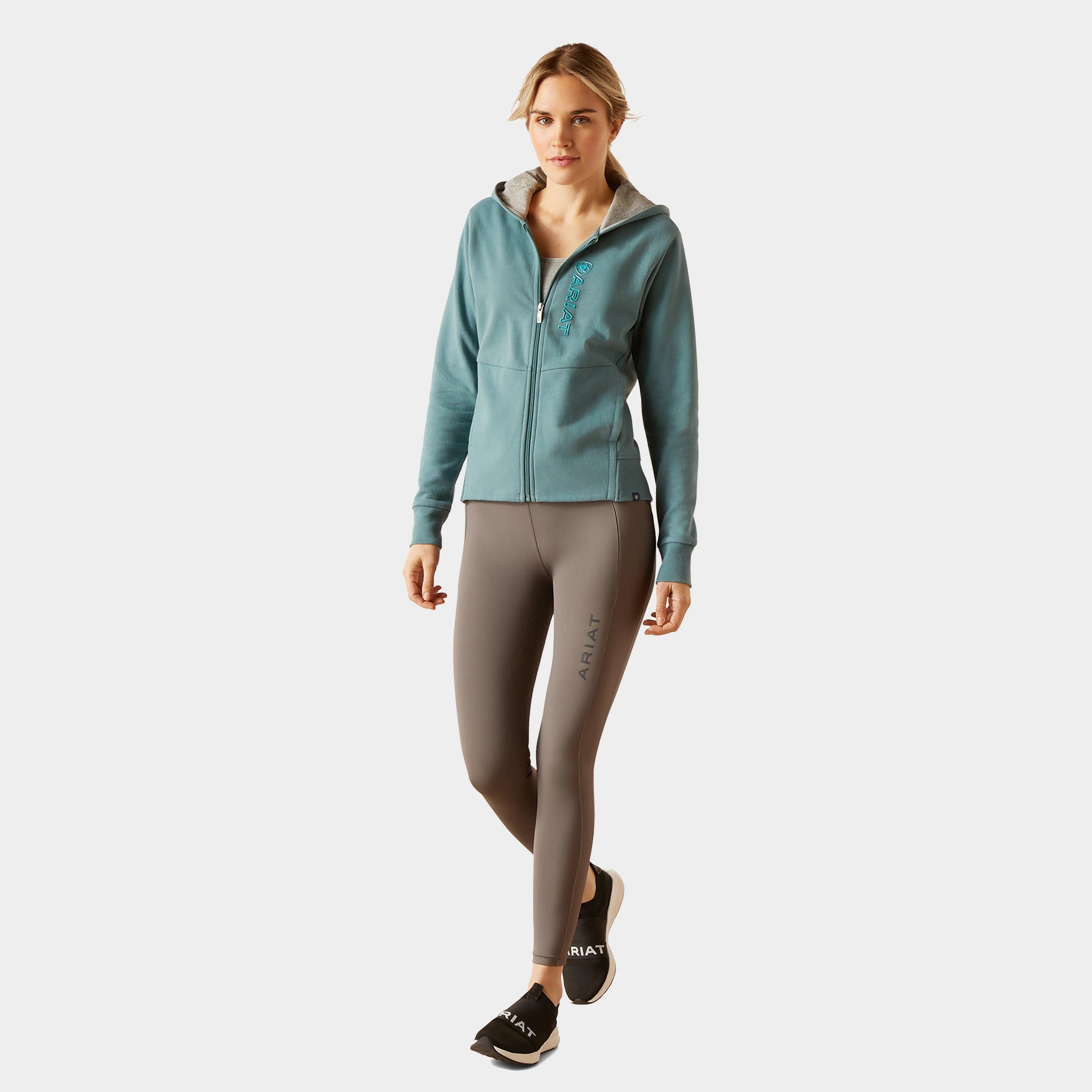 Womens Team Logo Full Zip Hoodie North Atlantic - Image 4