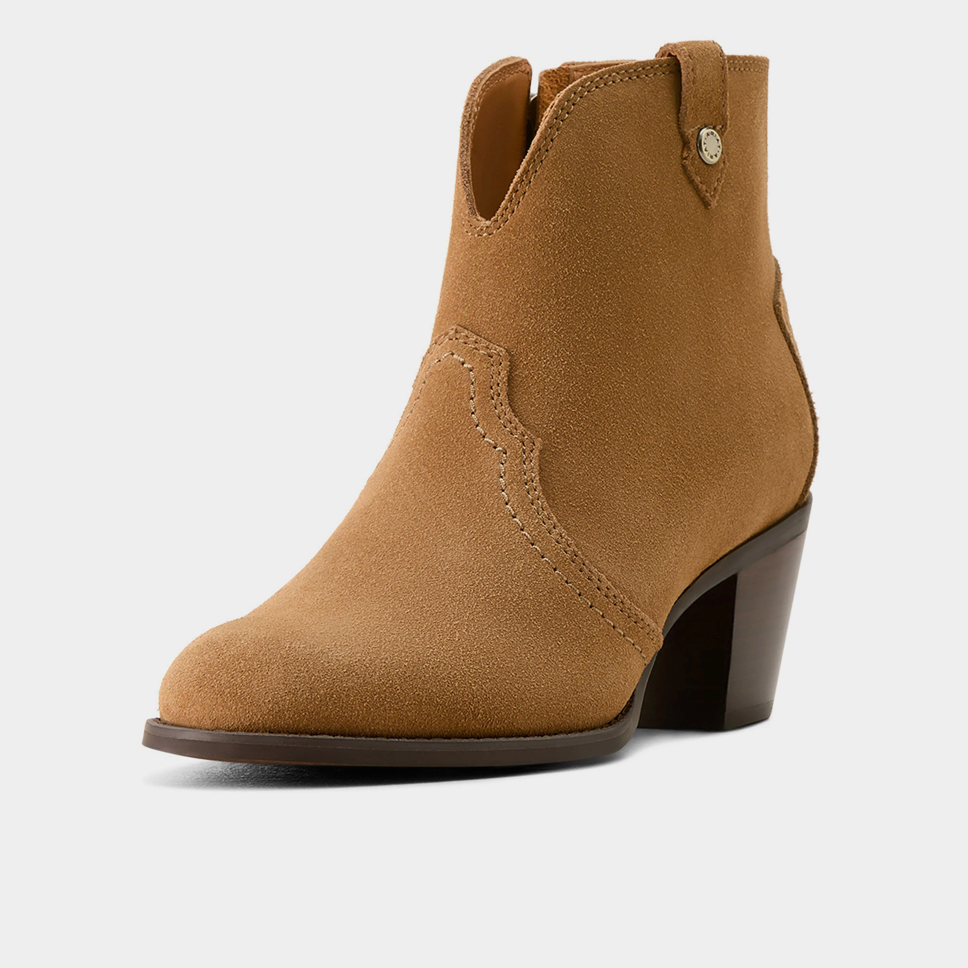 Womens Tilbury Boots Caramel Suede - Image 2