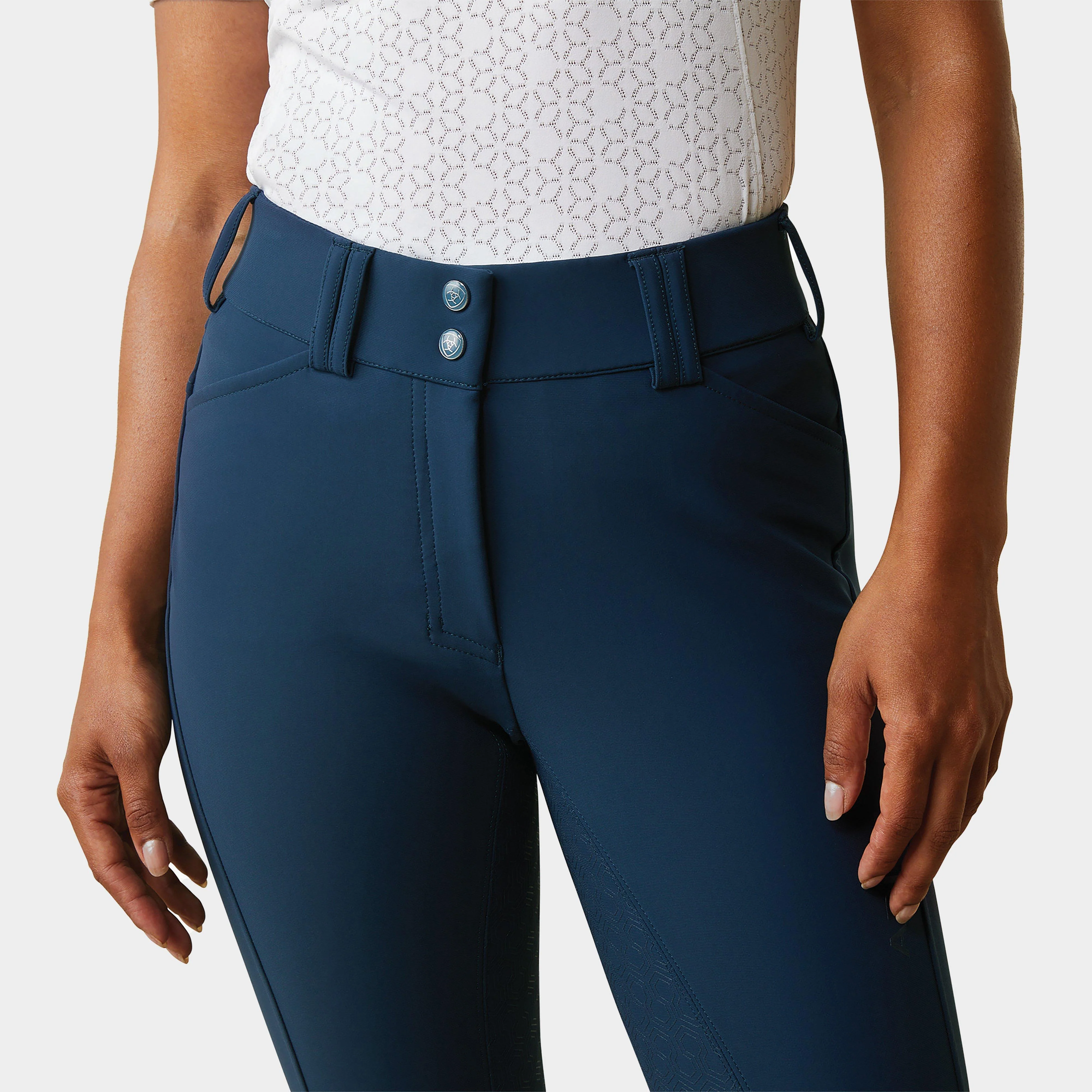 Womens Tri Factor Grip Full Seat Breech Deep Petroleum - Image 3