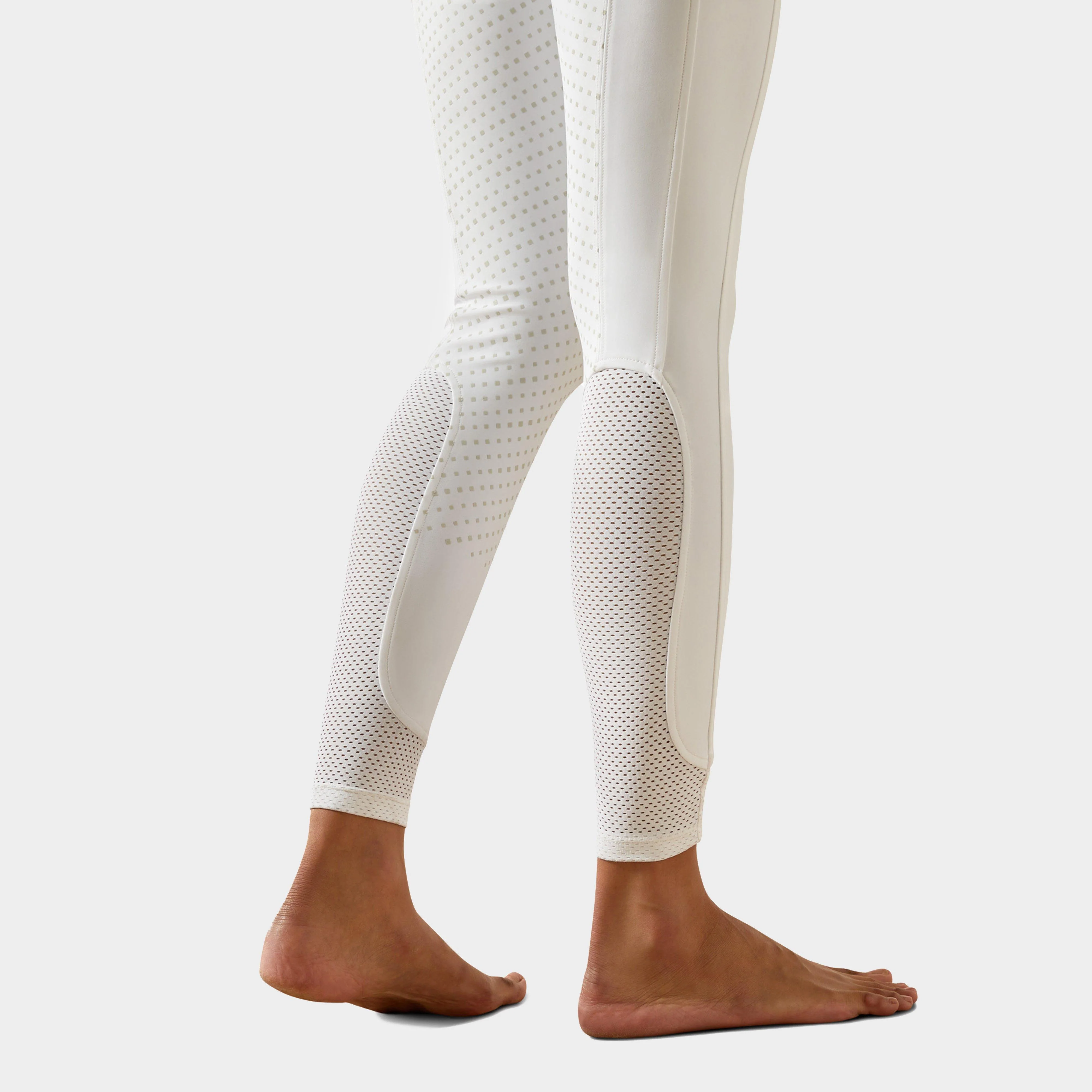 Womens Tri Factor NT Half Grip Breeches White - Image 6