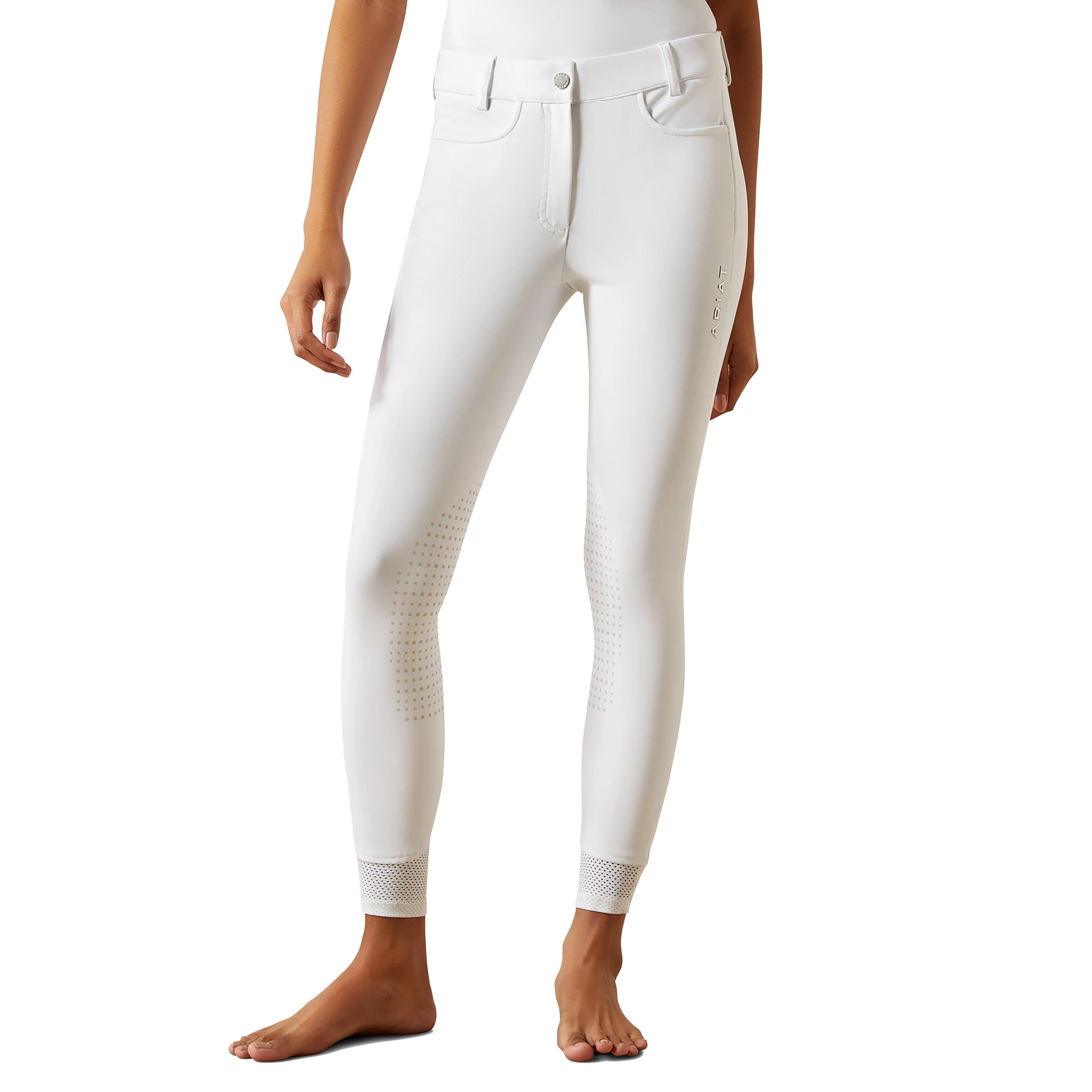 Women's Tri Factor NT Half Grip Breeches White - Image 10