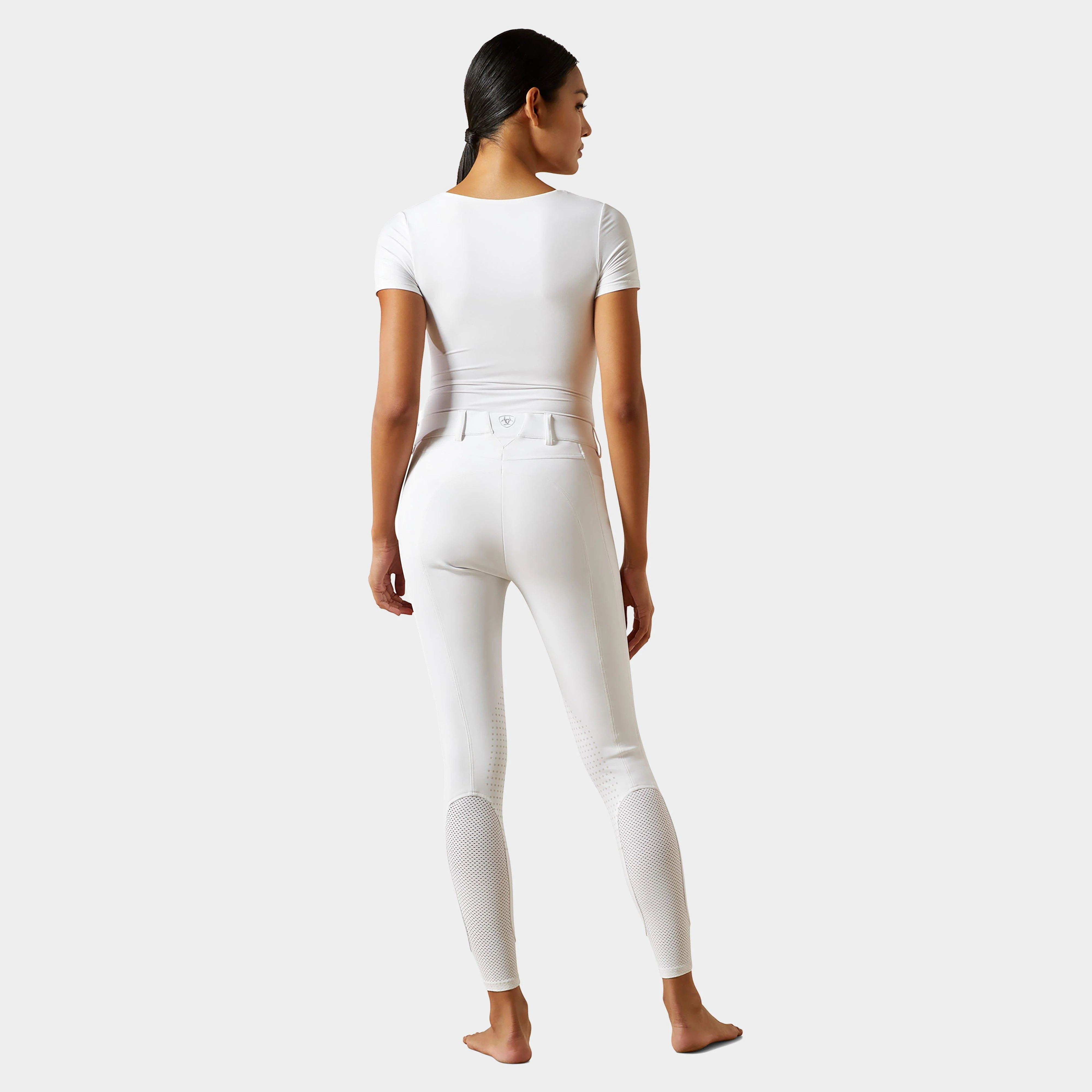 Women's Tri Factor NT Half Grip Breeches White - Image 2