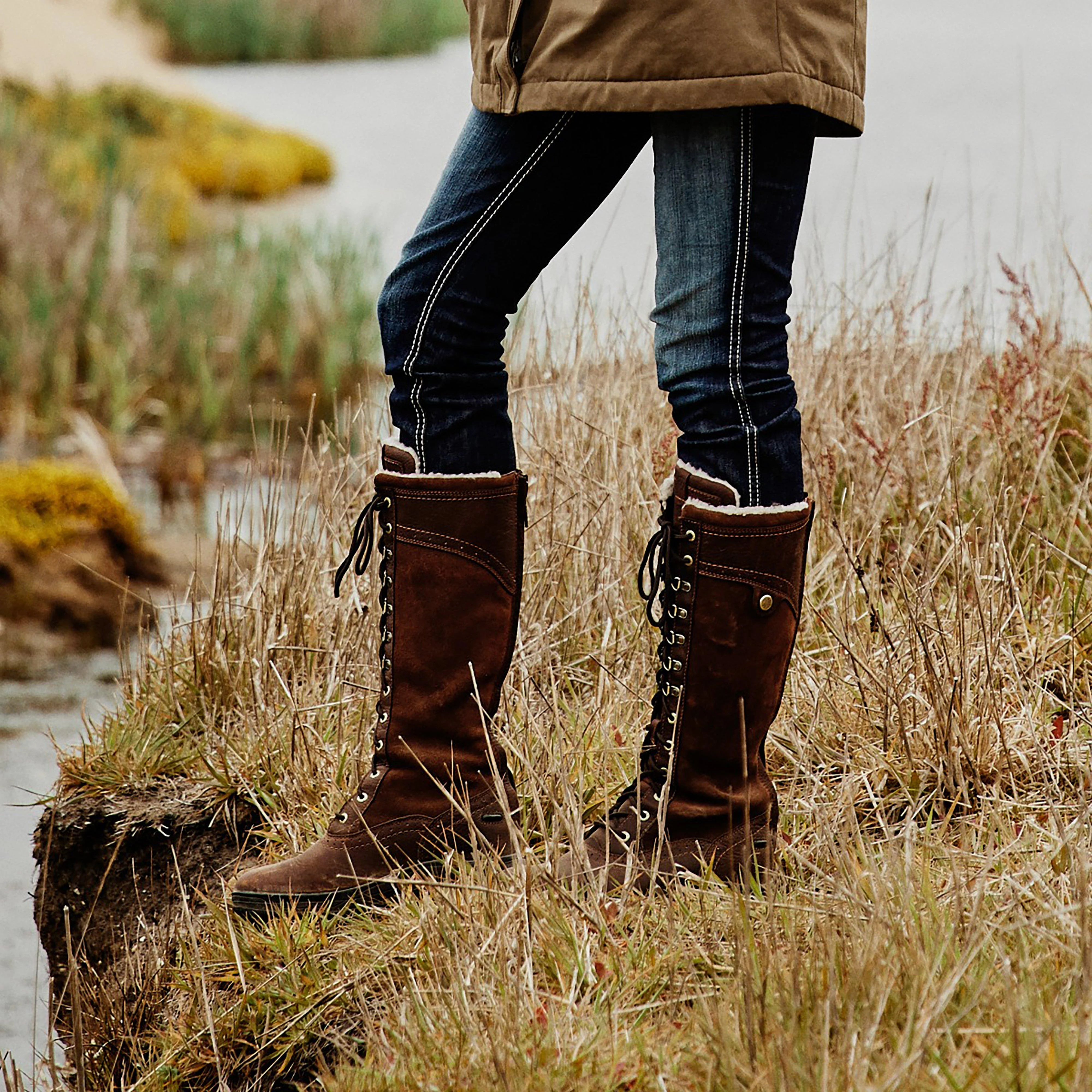 Womens Wythburn Tall H2O Boots Dark Brown - Image 16