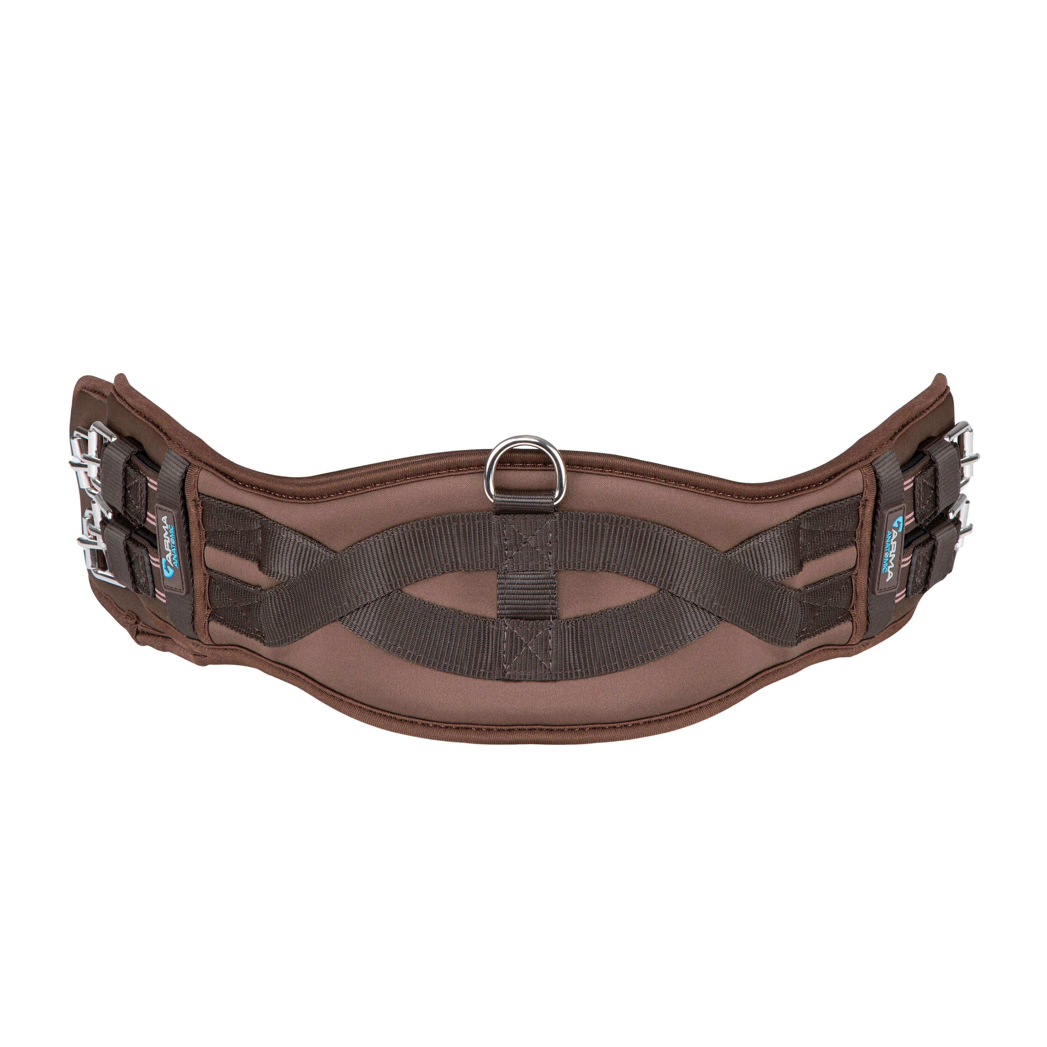 Memory Foam Elasticated Dressage Girth Brown - Image 3