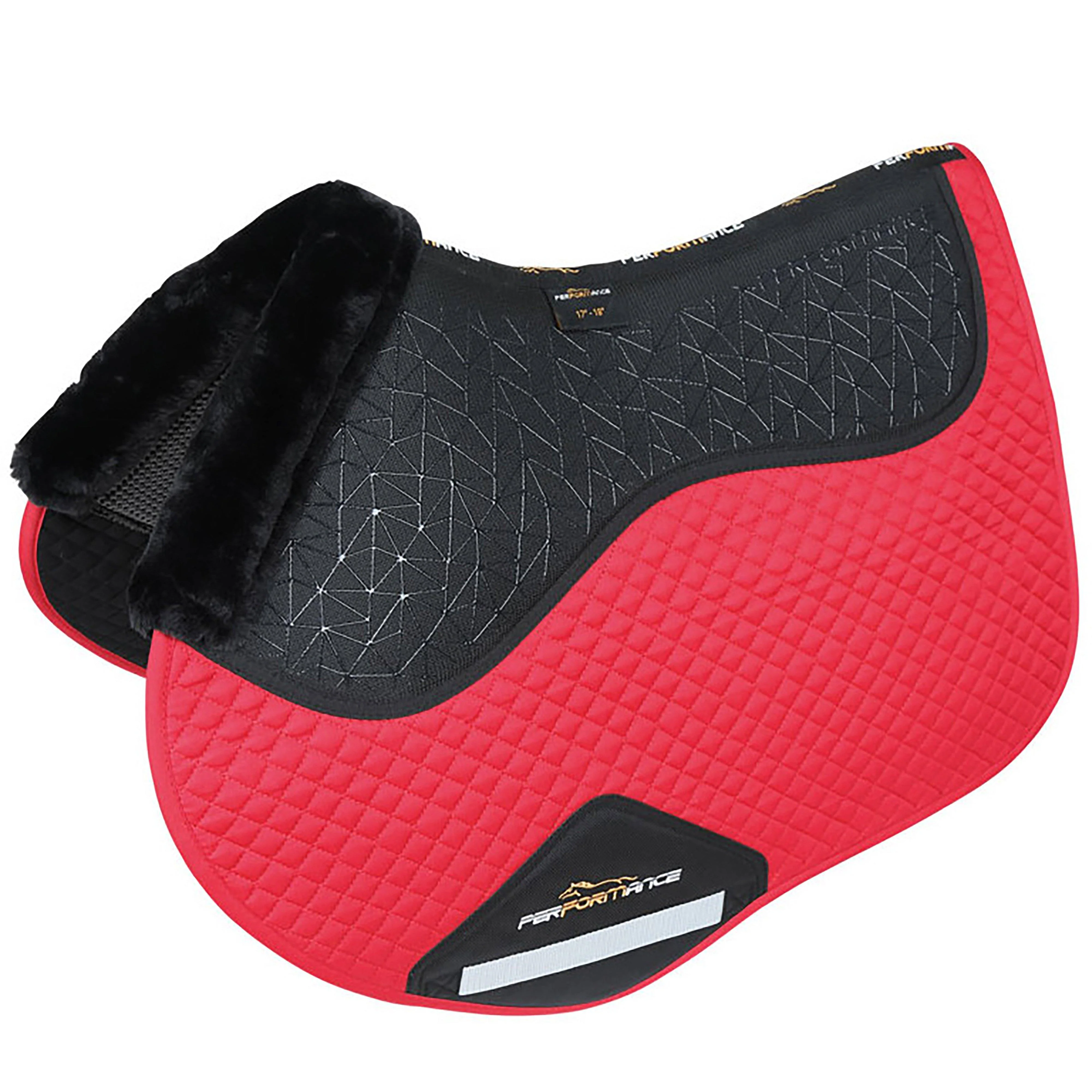 Performance Fusion Jump Saddle Pad Deep Red - Image 2