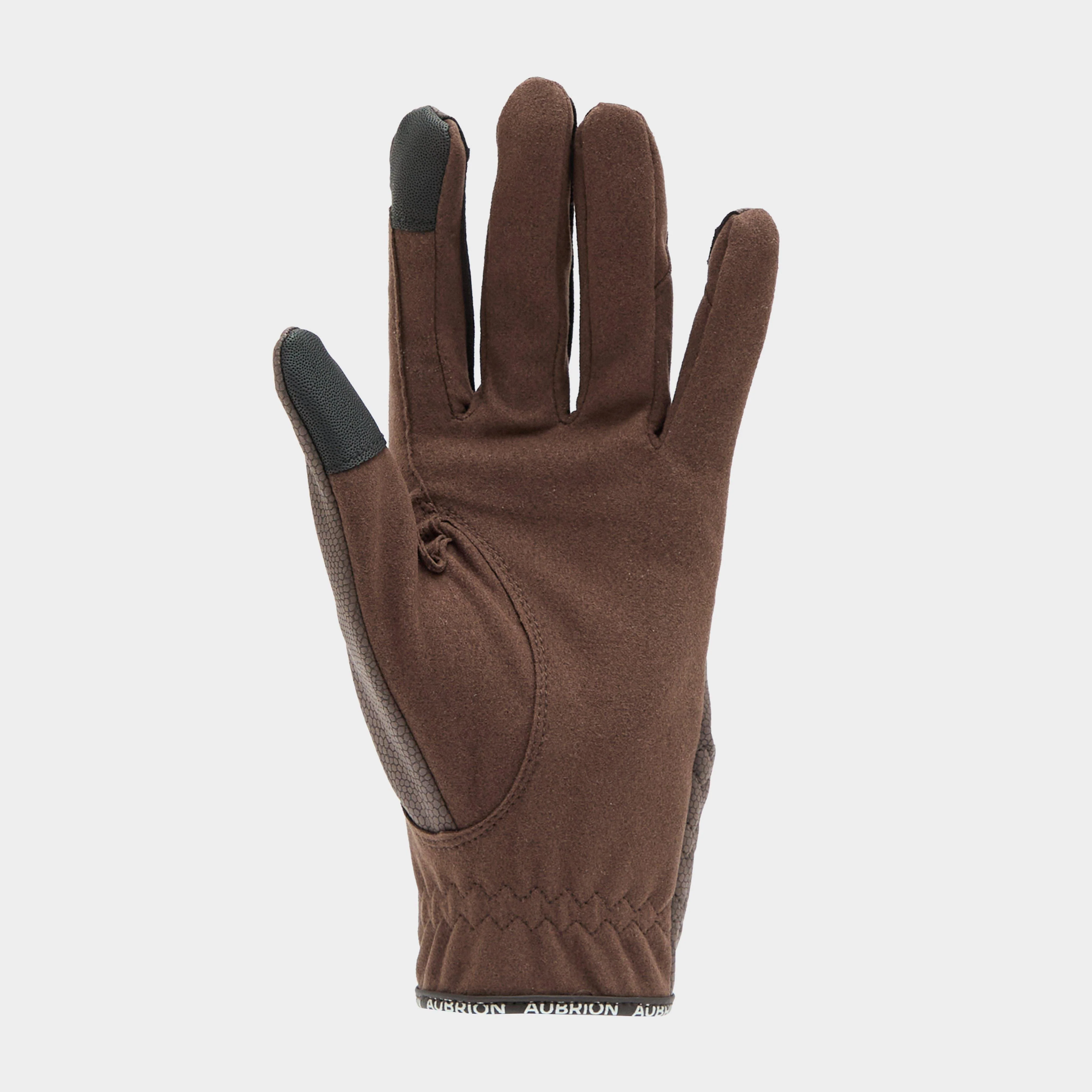 Adults Aachen FlexFit Riding Gloves Brown - Image 2