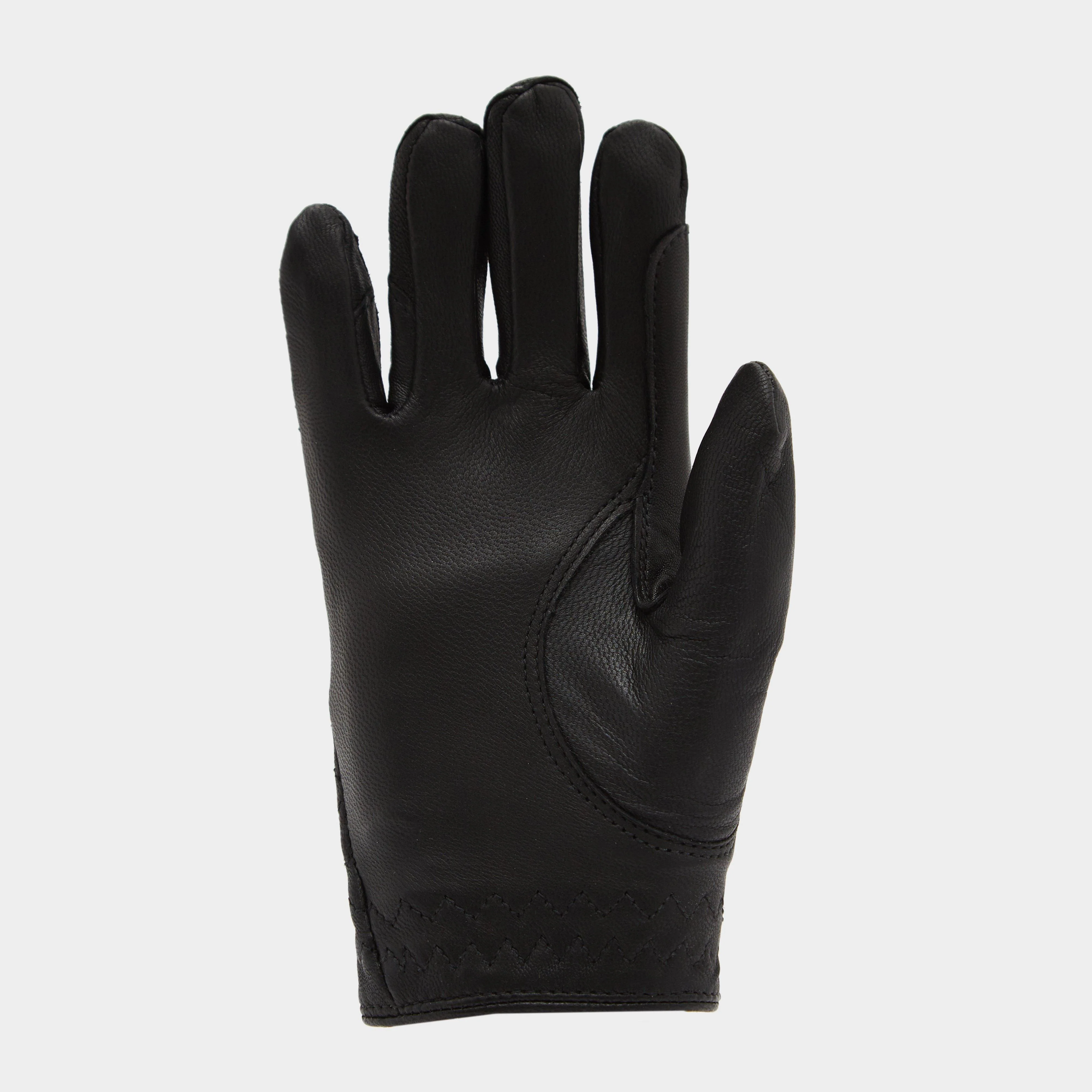 Child Leather Riding Gloves Black - Image 2