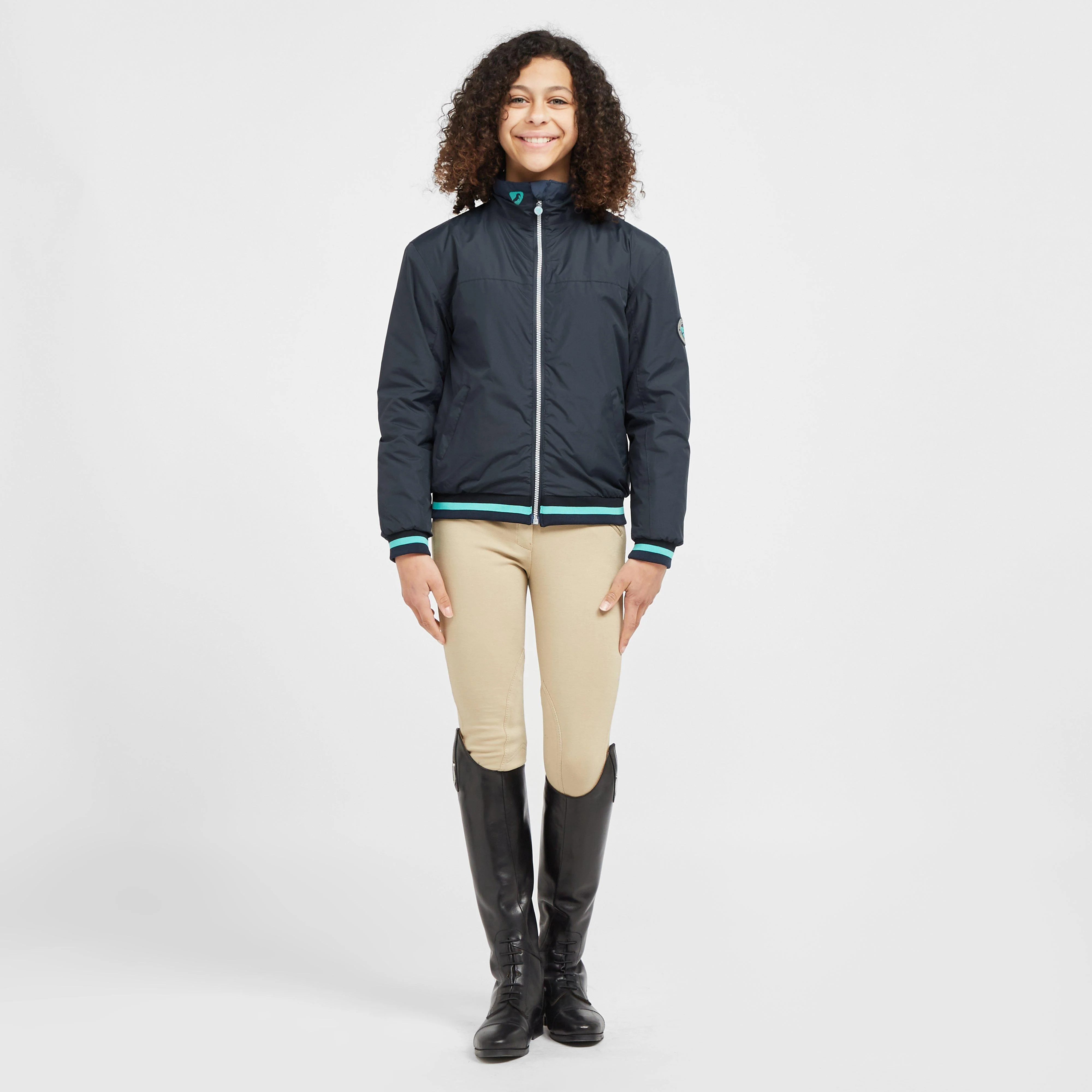 Childs Homerton Bomber Jacket Navy Blue - Image 3