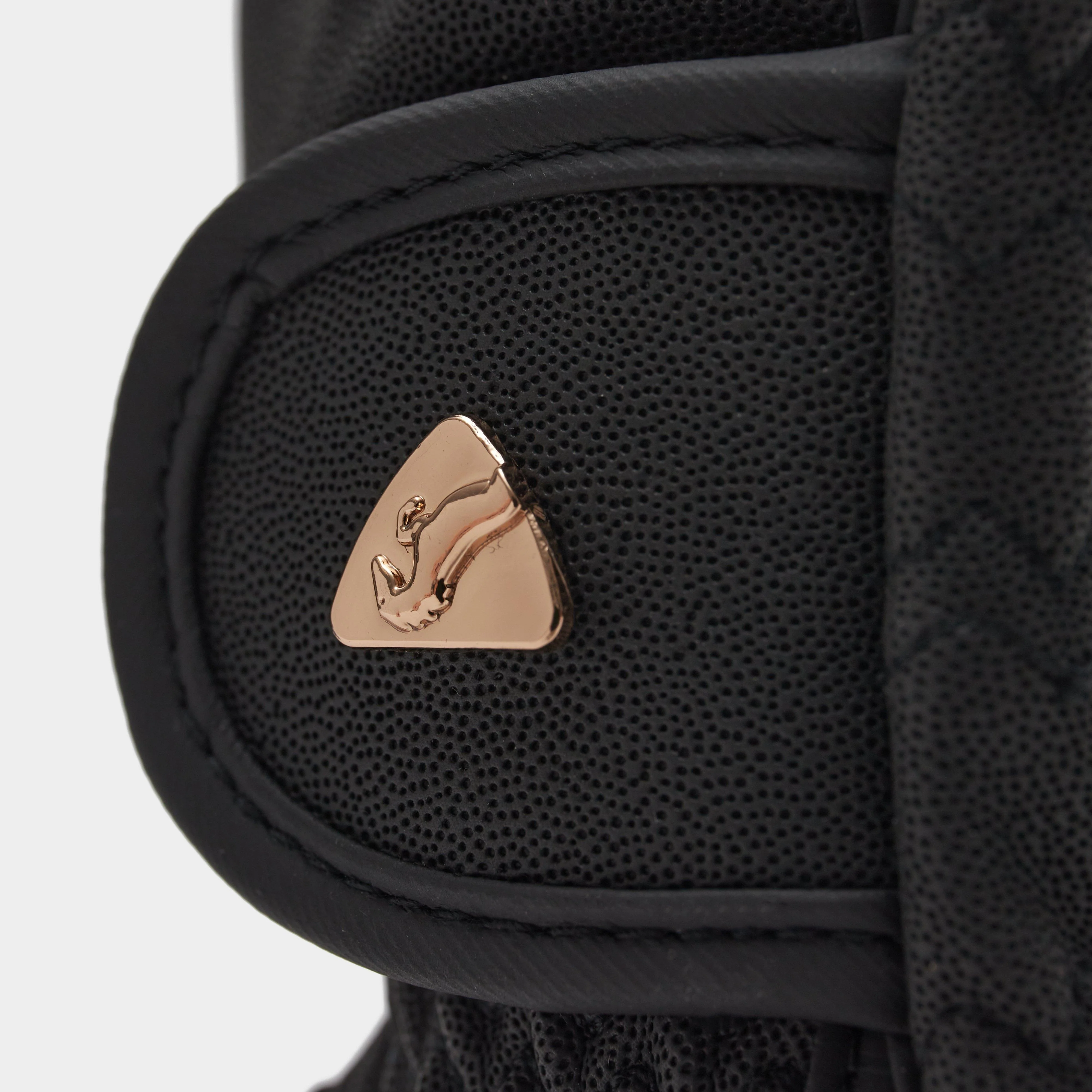 Childs PU Riding Gloves Black - Image 3