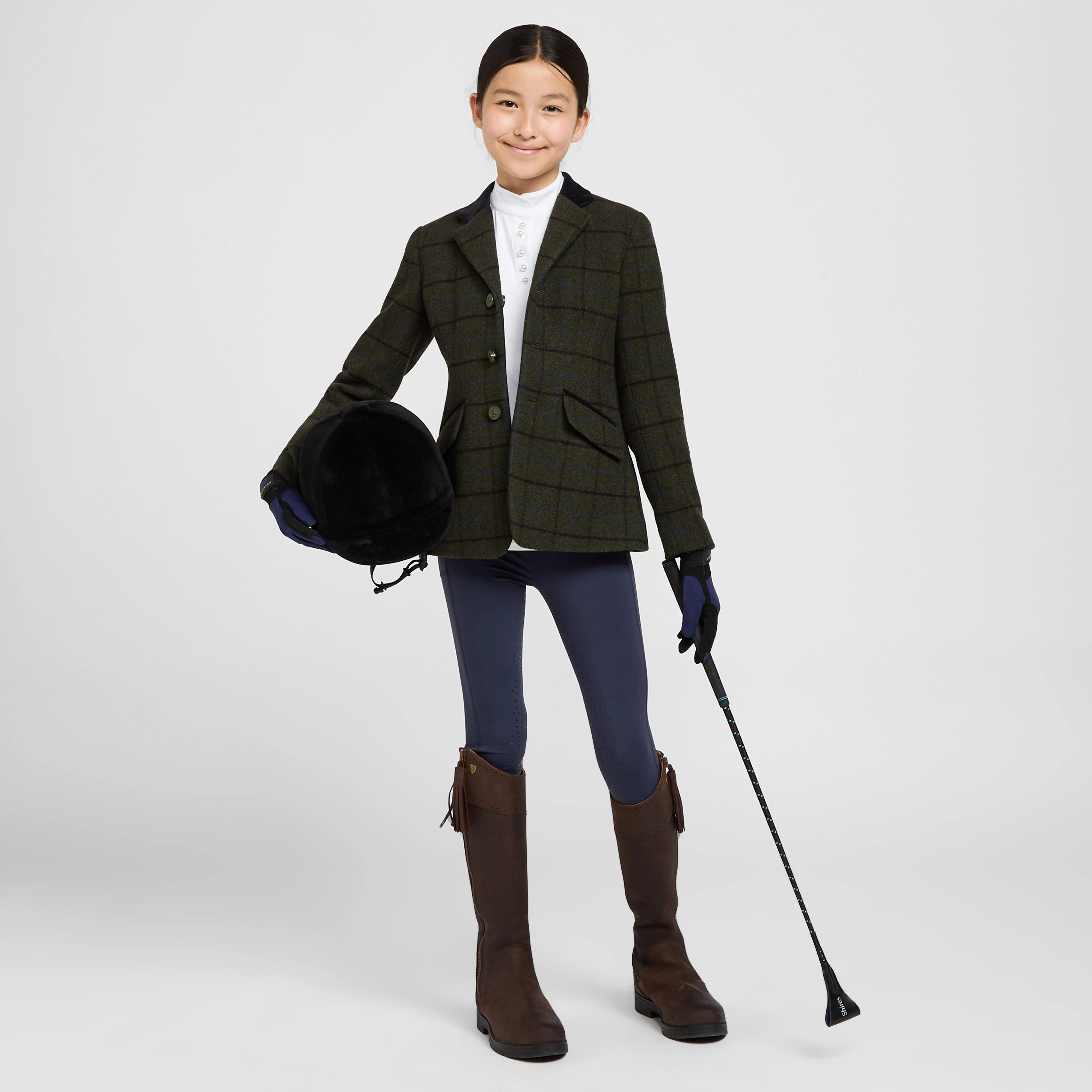 Childs Saratoga Tweed Jacket Dark Green Check - Image 3