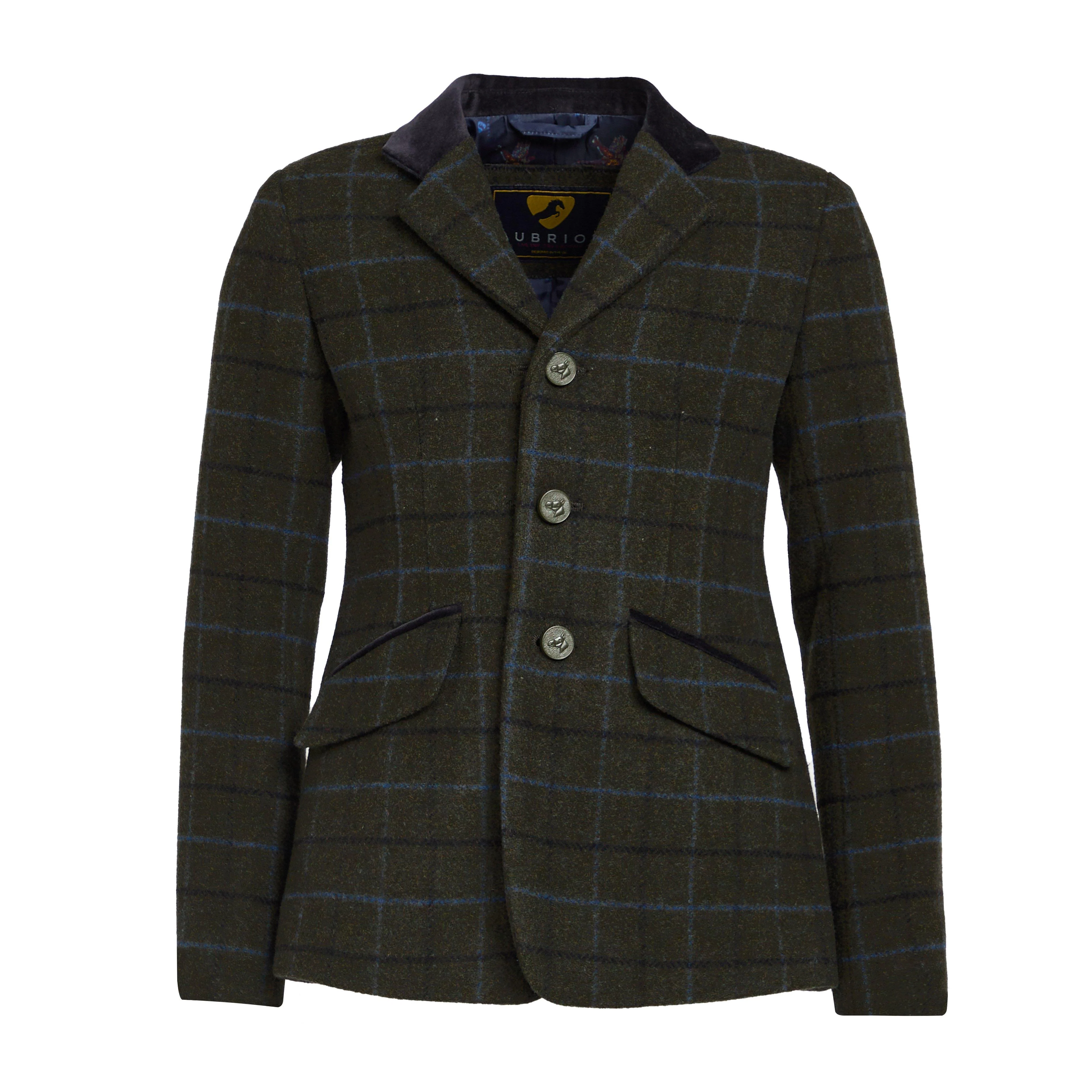 Childs Saratoga Tweed Jacket Dark Green Check - Image 9
