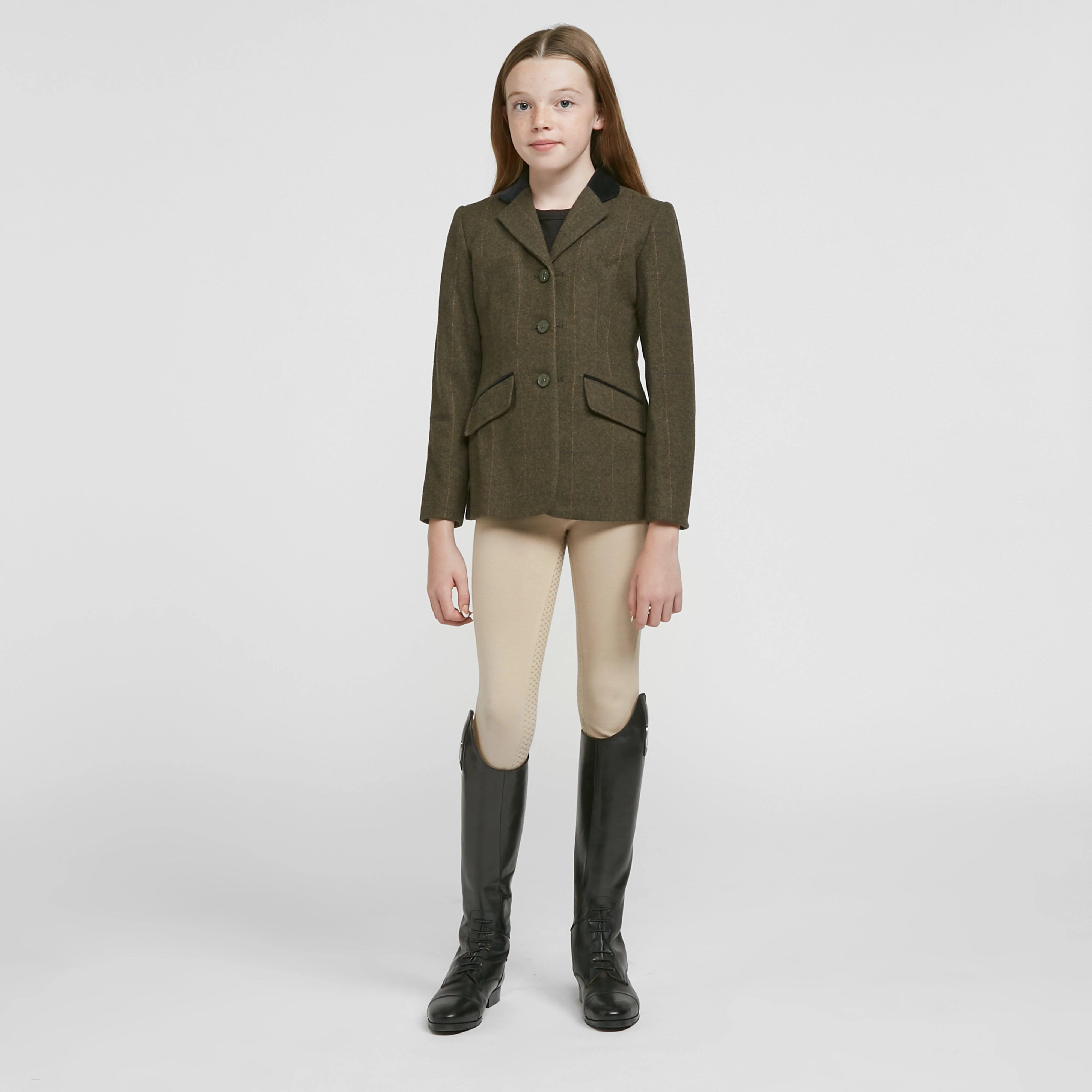 Childs Saratoga Tweed Jacket Green Check - Image 3