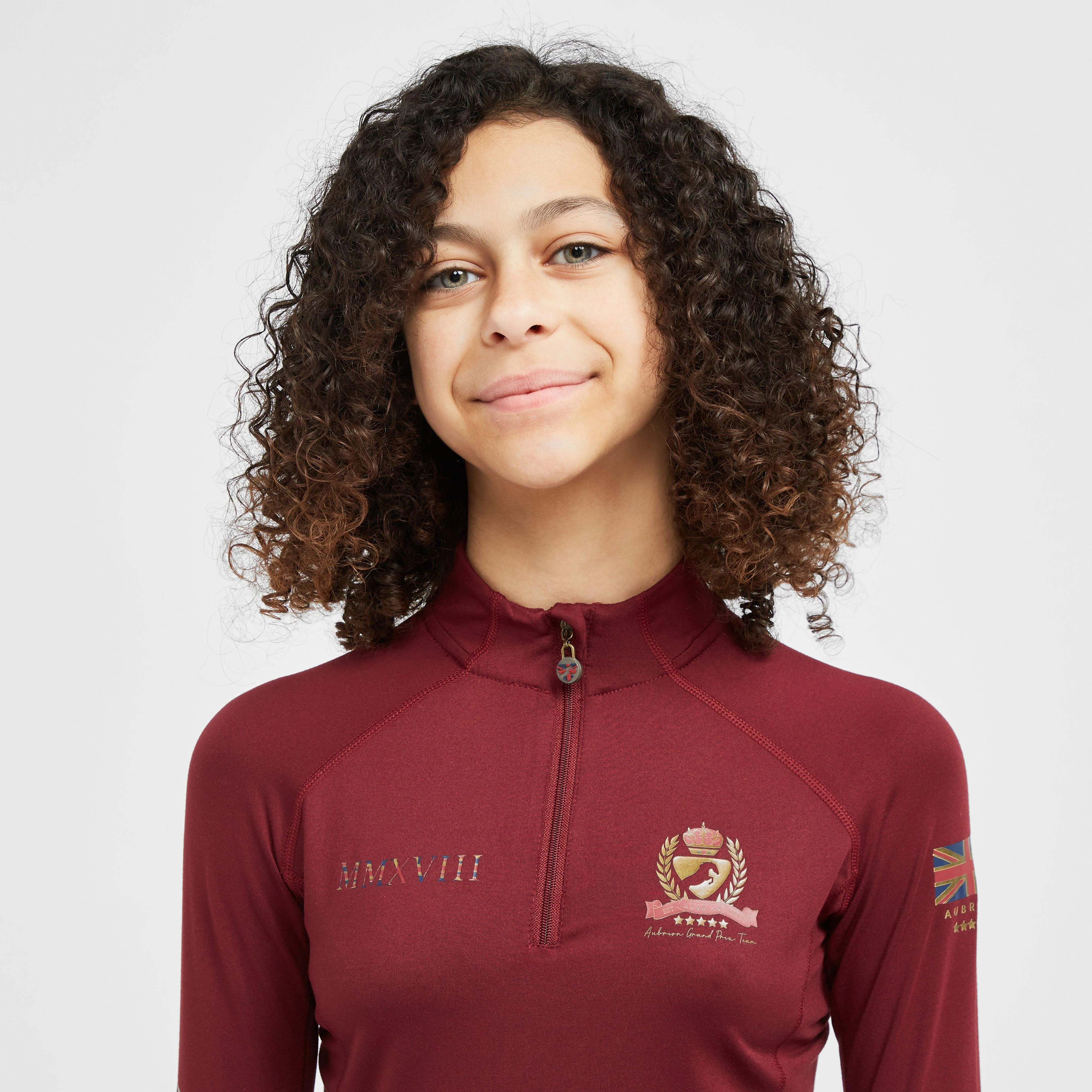 Childs Team Long Sleeve Base Layer Burgundy - Image 4